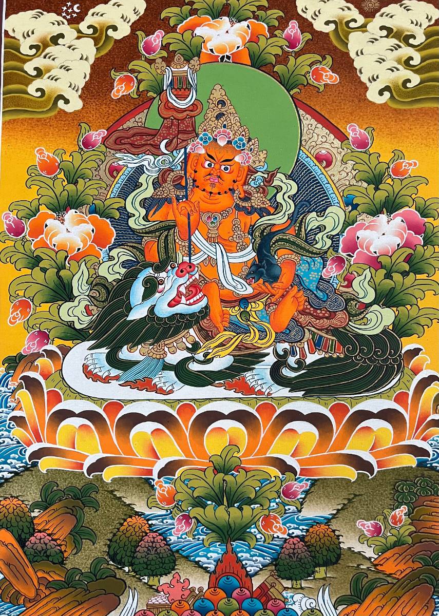 Singha Zambala Thangka Painting