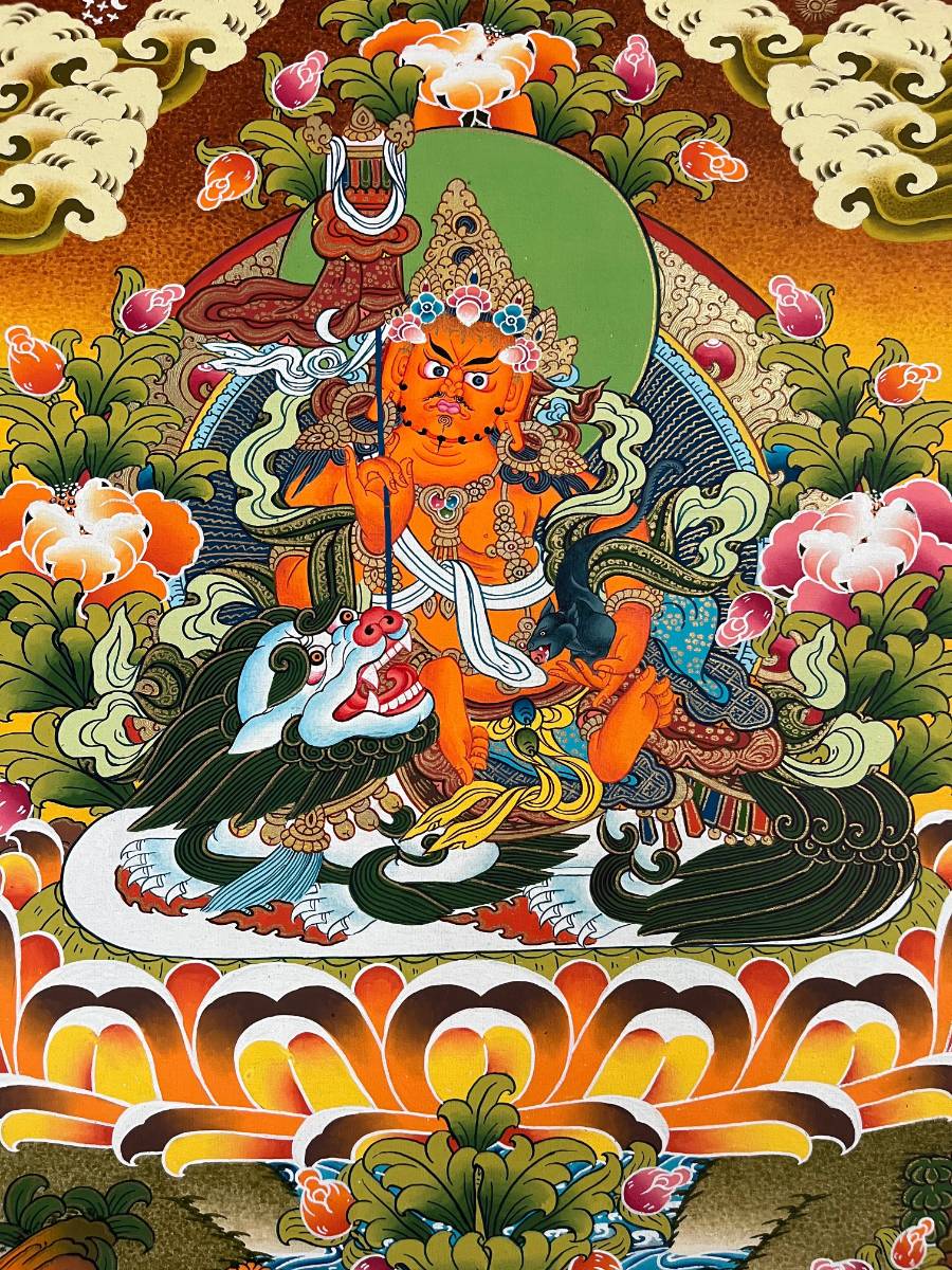 Singha Zambala Thangka Painting