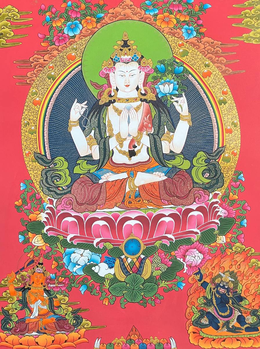 Chengrezi Thangka - Tibetan Painting