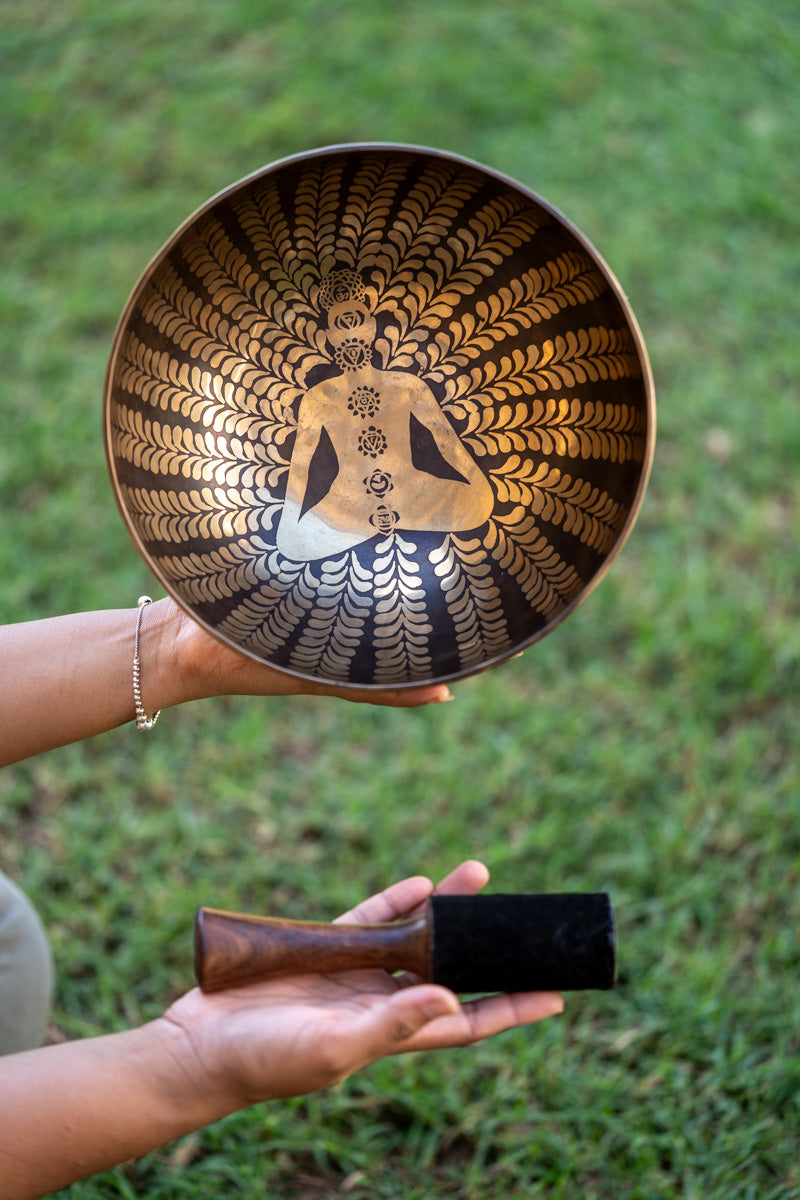 7 Chakra Human Singing Bowl -Handcrafted Tibetan Bowl
