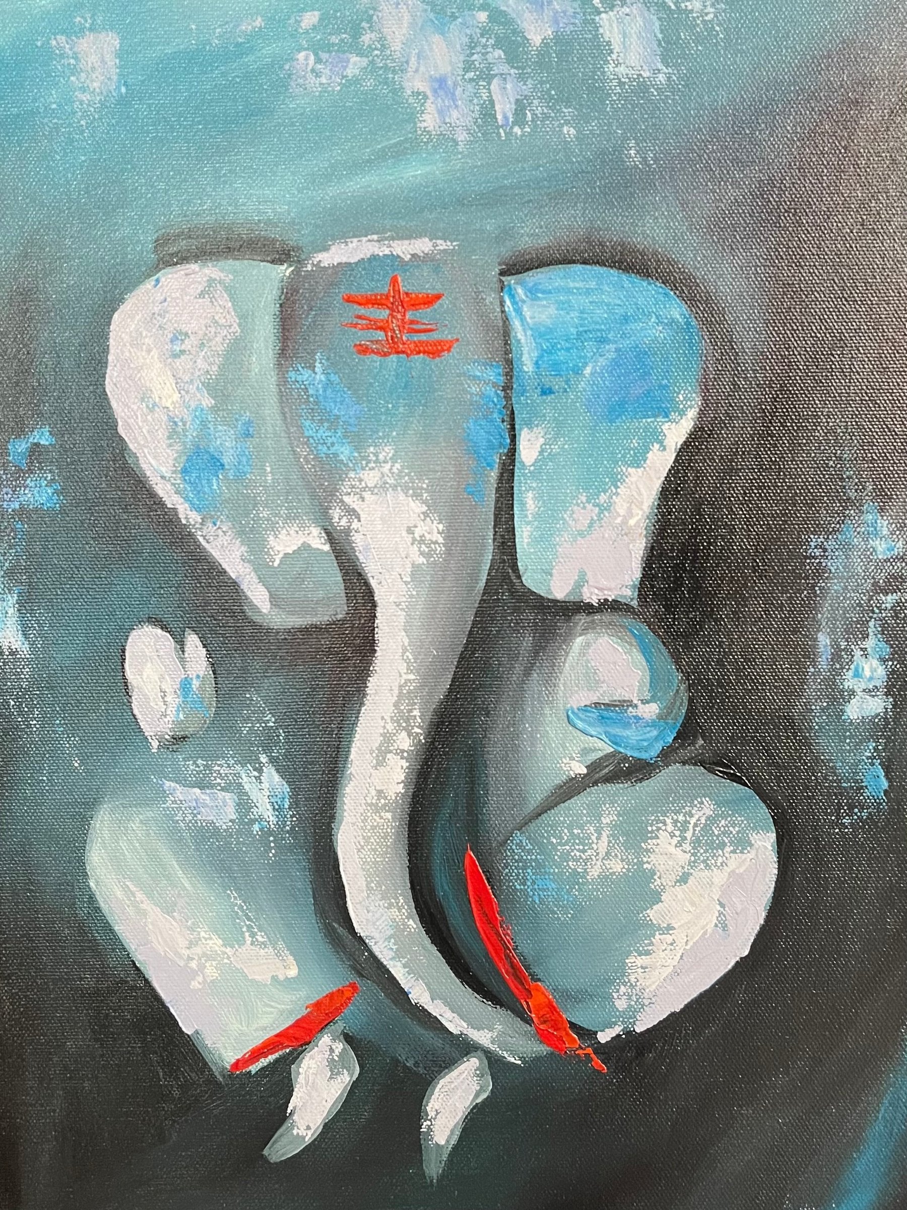 Oil painting of Lord Ganesh