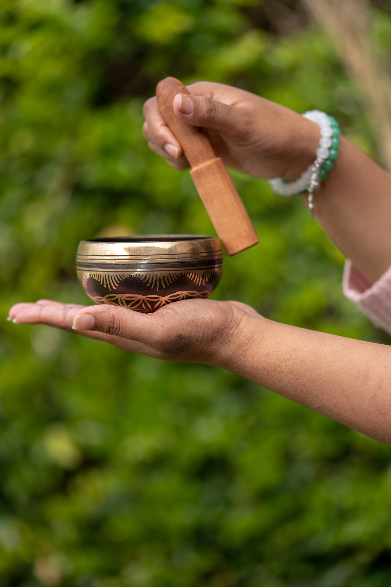 Evil Eye Singing Bowl for sound therapy.