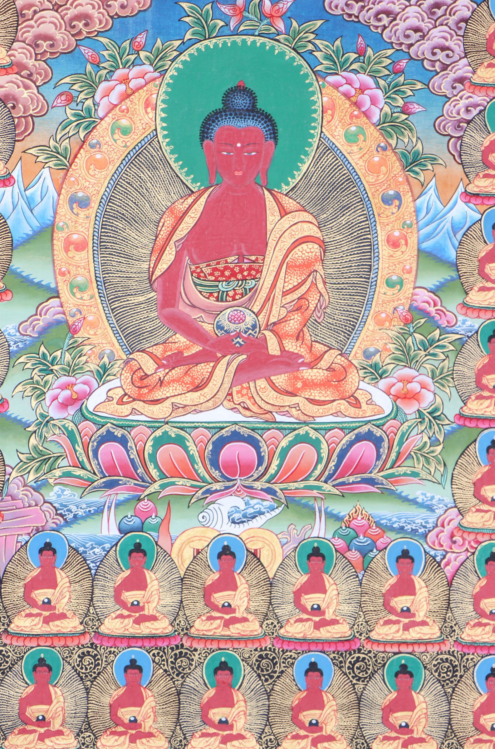 Buddha Thangka for meditation , spirituality and home decor .