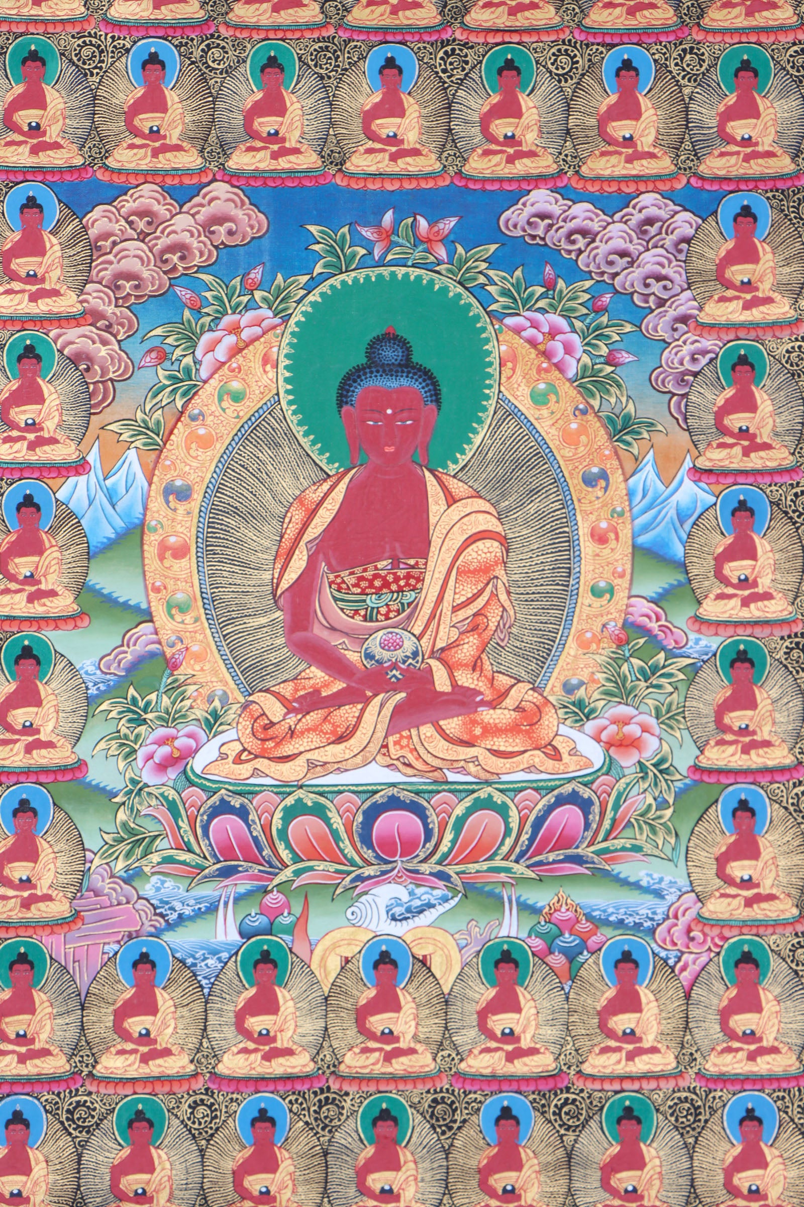 Buddha Thangka for meditation , spirituality and home decor .