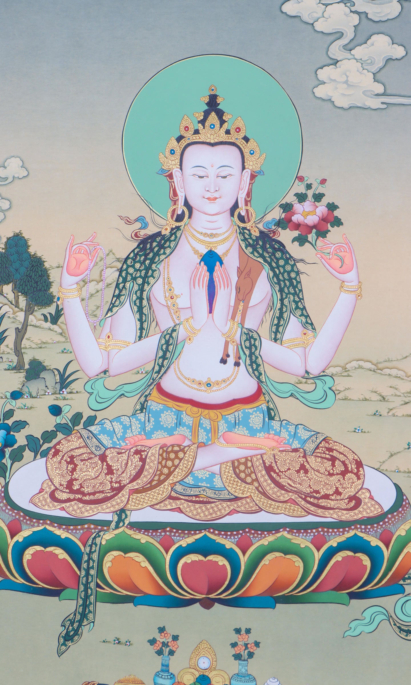 Karma Kagyu Chengresi Thangka