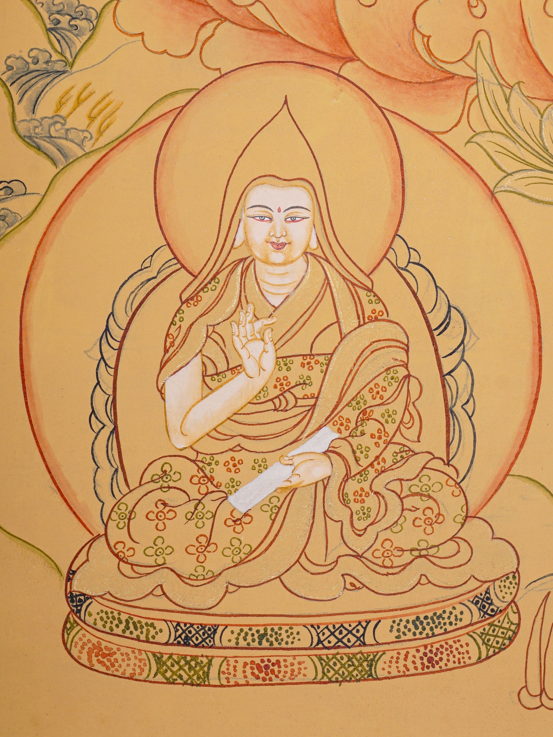Je tsongkhapa Thangka Painting - Tibetan Painting