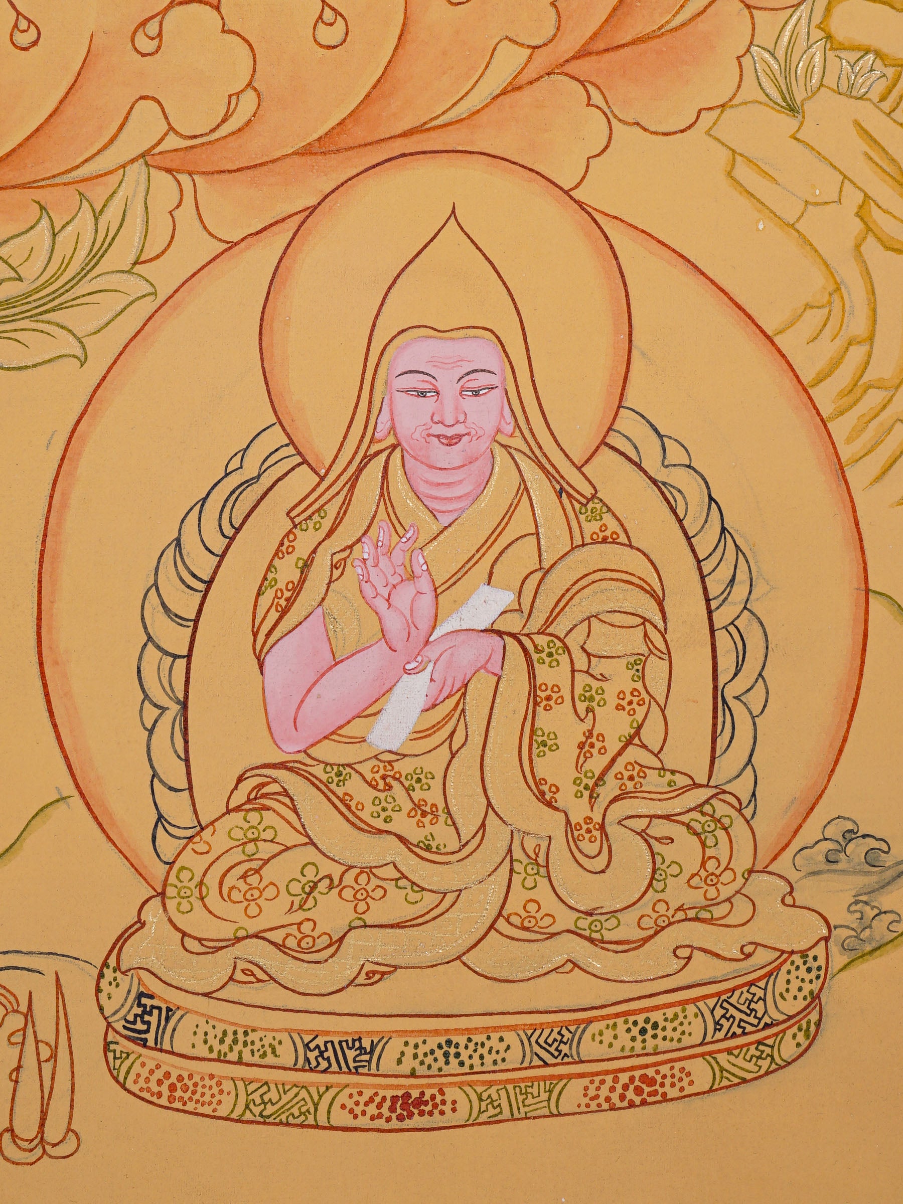 Je tsongkhapa Thangka Painting - Tibetan Painting