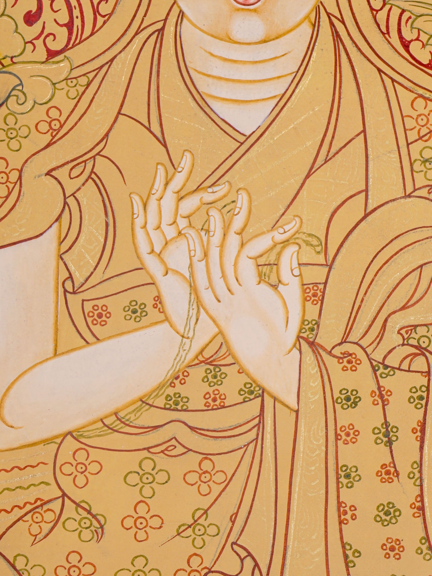 Je tsongkhapa Thangka Painting - Tibetan Painting