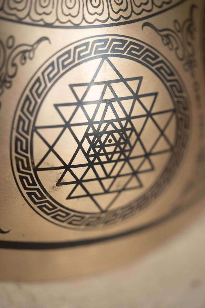 Mandala Wisdom Eyes Singing Bowl - Tibetan Sound Healing Bowl