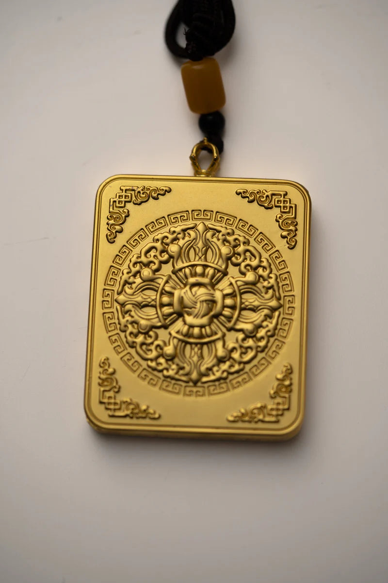 White Tara Ghau Thangka with Locket - Spiritual Pendant