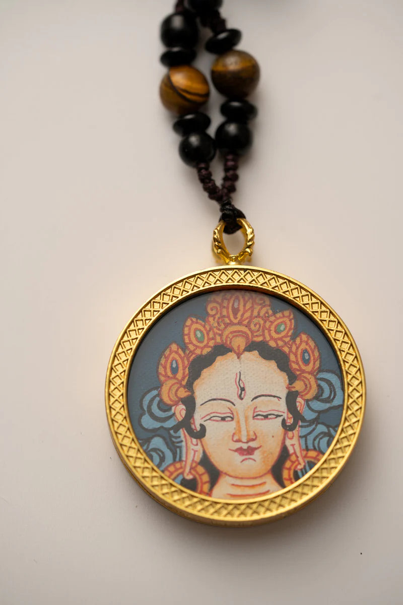 White Tara Ghau Thangka