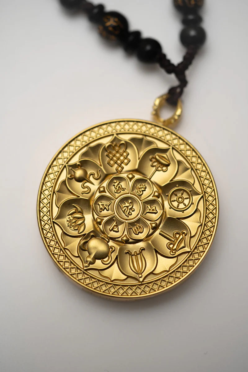 Zambala Ghau Thangka Locket - Wealth Deity