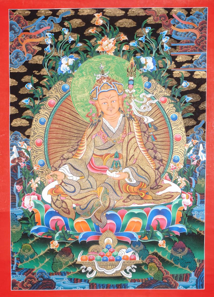 Guru Rinpoche Thangka Painting - Spiritual Art