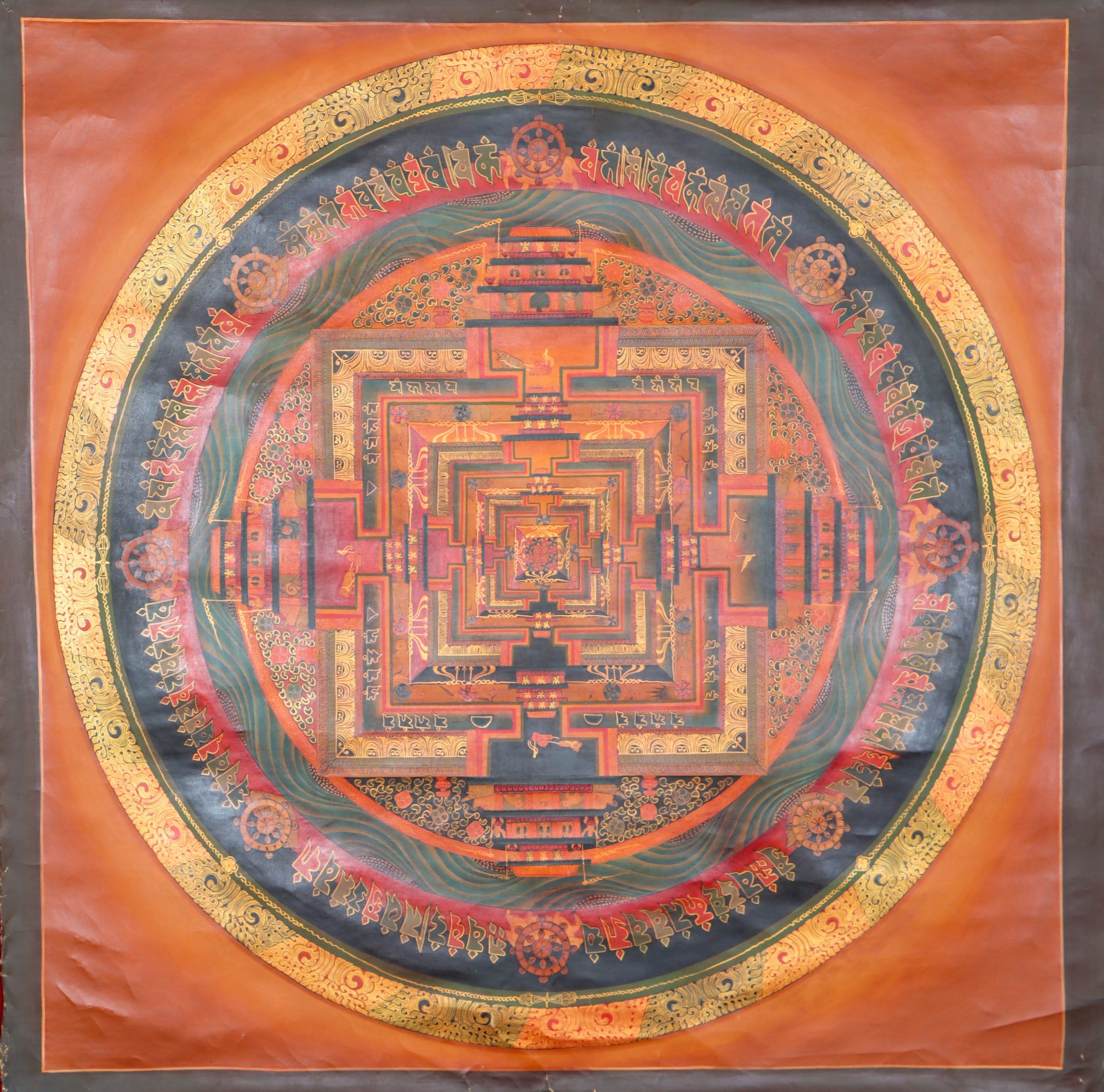 Kalachakra Mandala Thangka for spirituality.