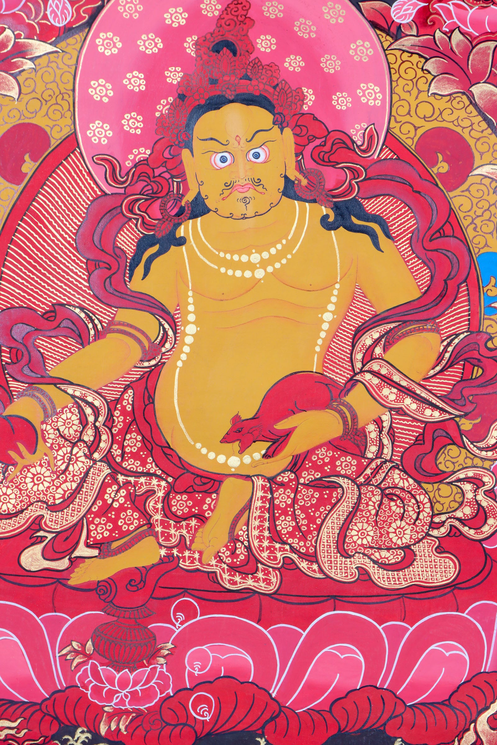 Kuber Thangka for reducing negative energy .