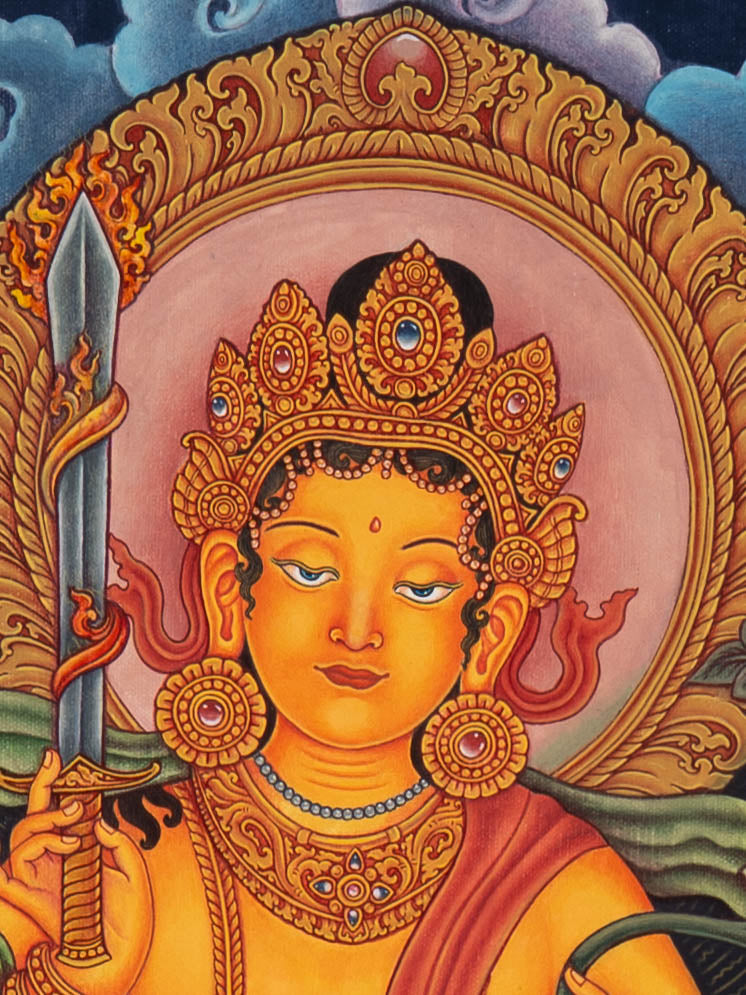 Manjushri Spiritual Wisdom Thangka
