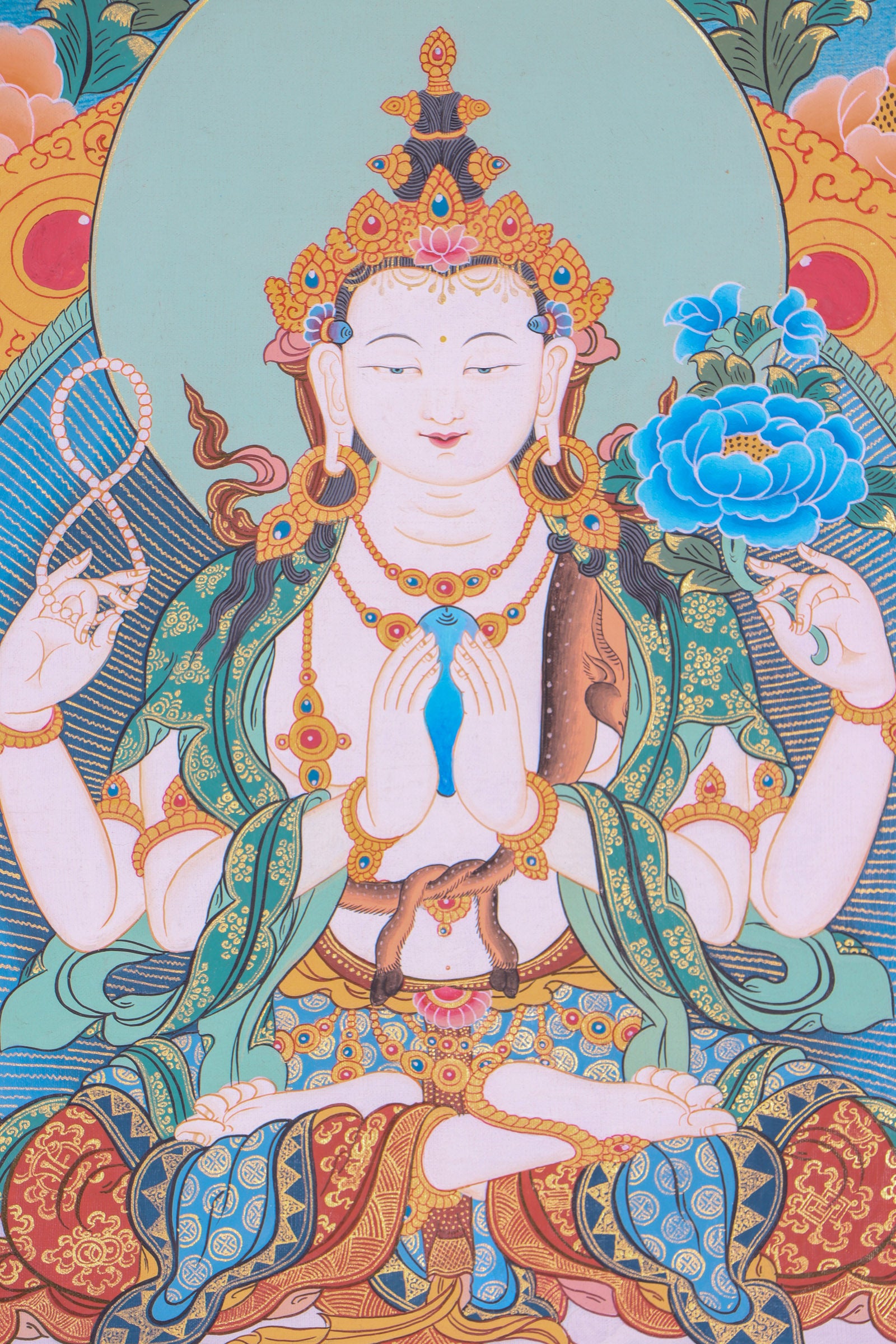 Chengresi Thangka Painting for spirituality.