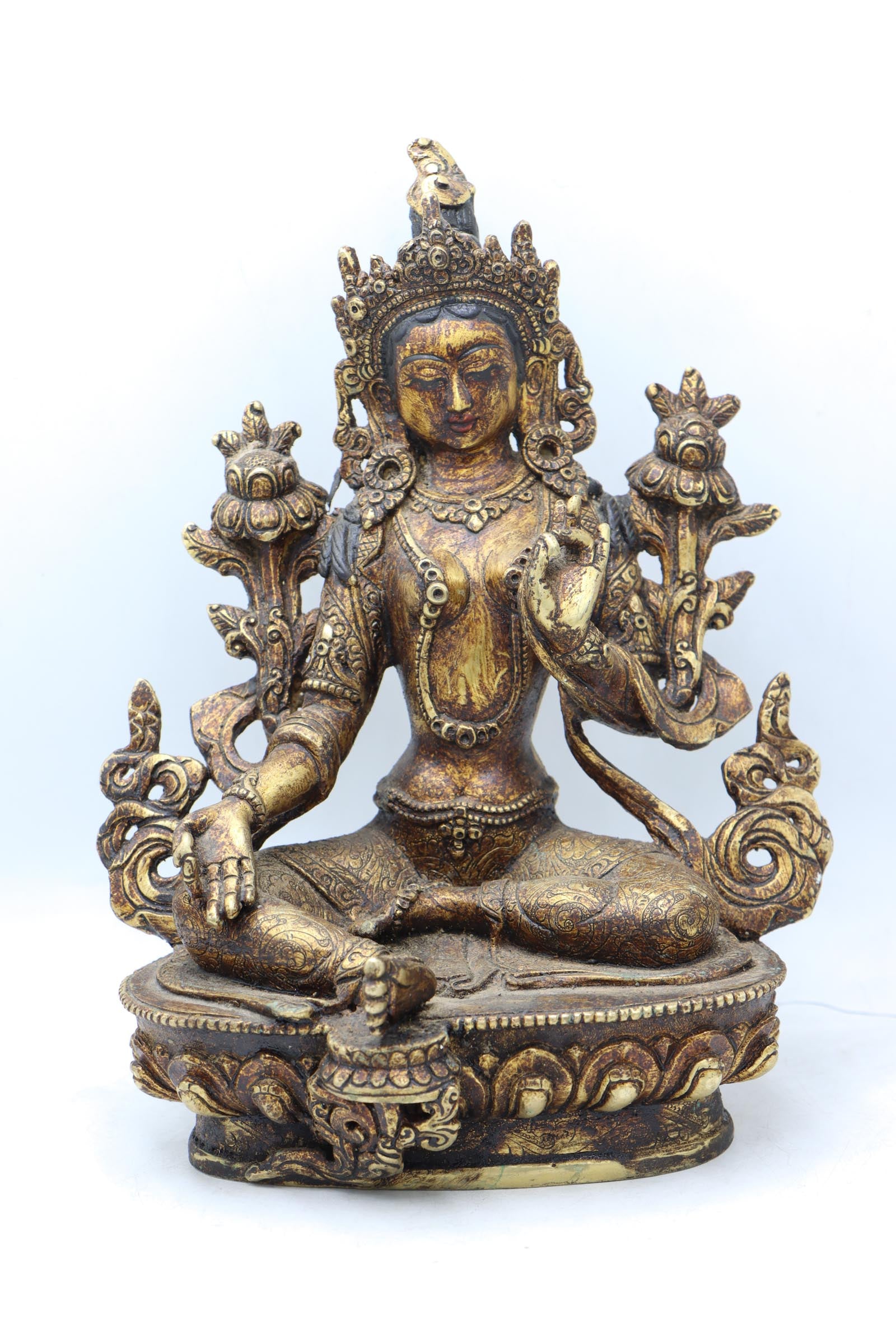 Green Tara Statue for healing, and freedom from unease and obstructions.