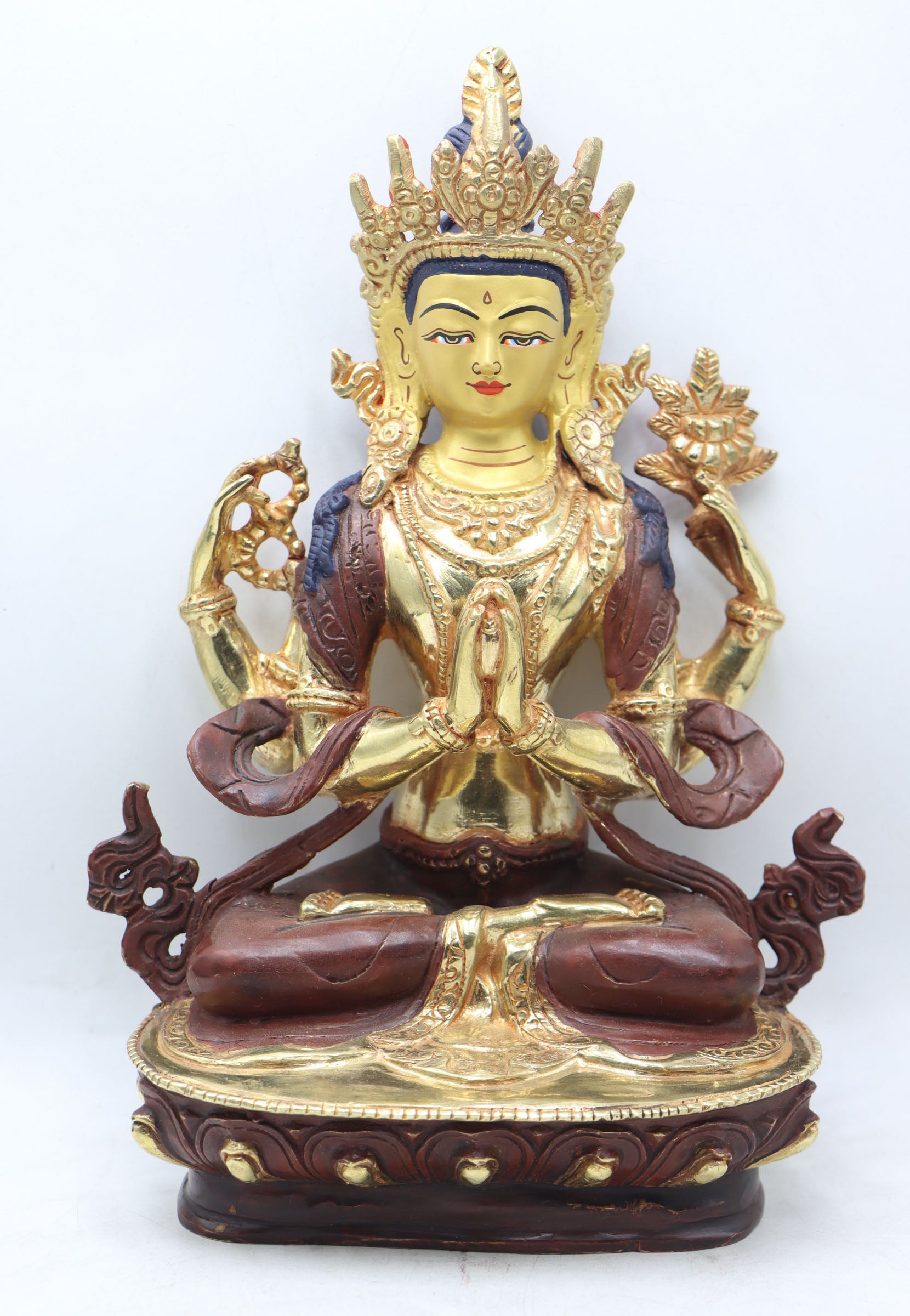 Chengresi Statue serves as a focal point for meditation, devotion, and prayers.