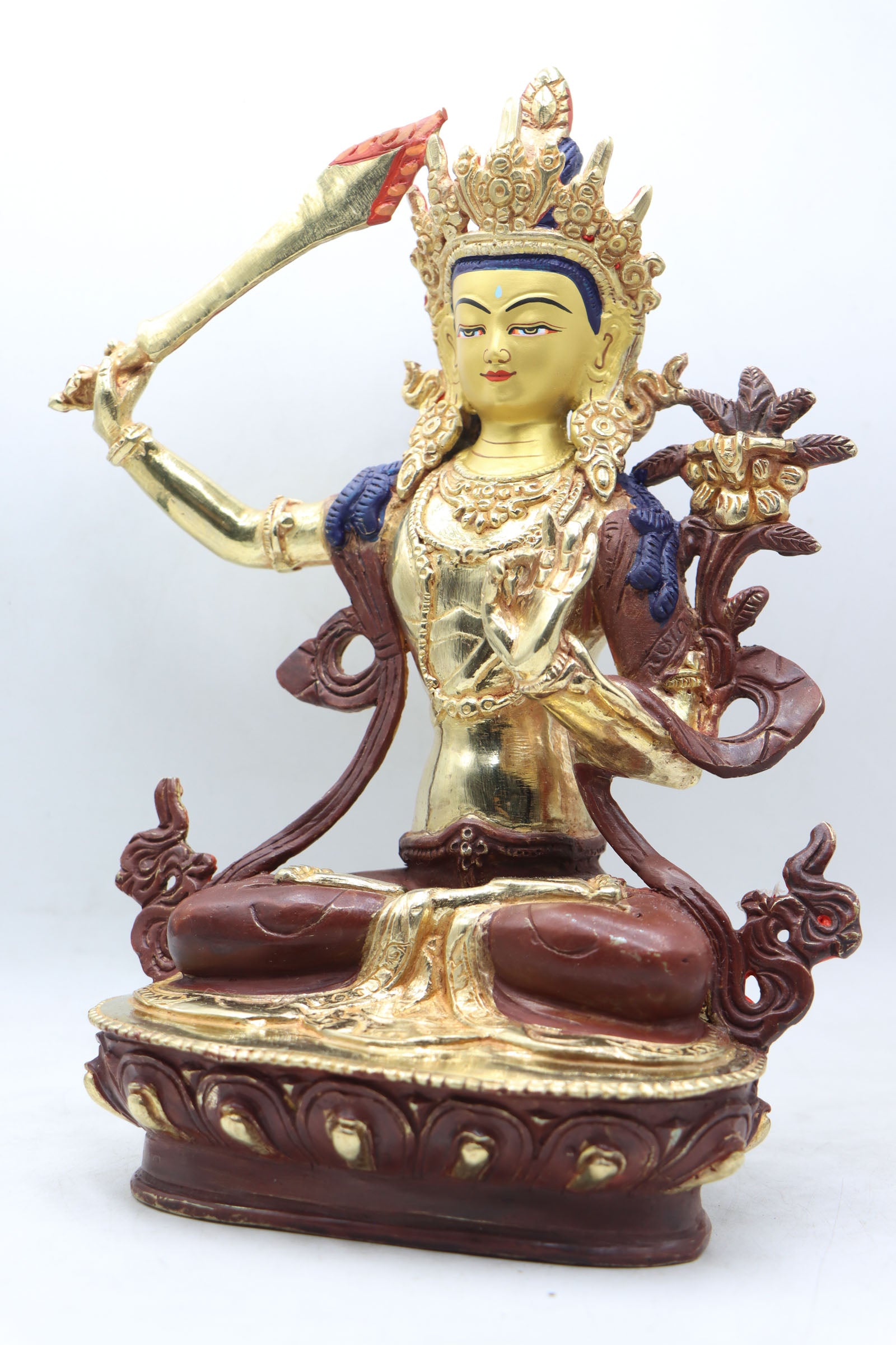 Manjushri Thangka cultivates wisdom, clarity, and understanding.