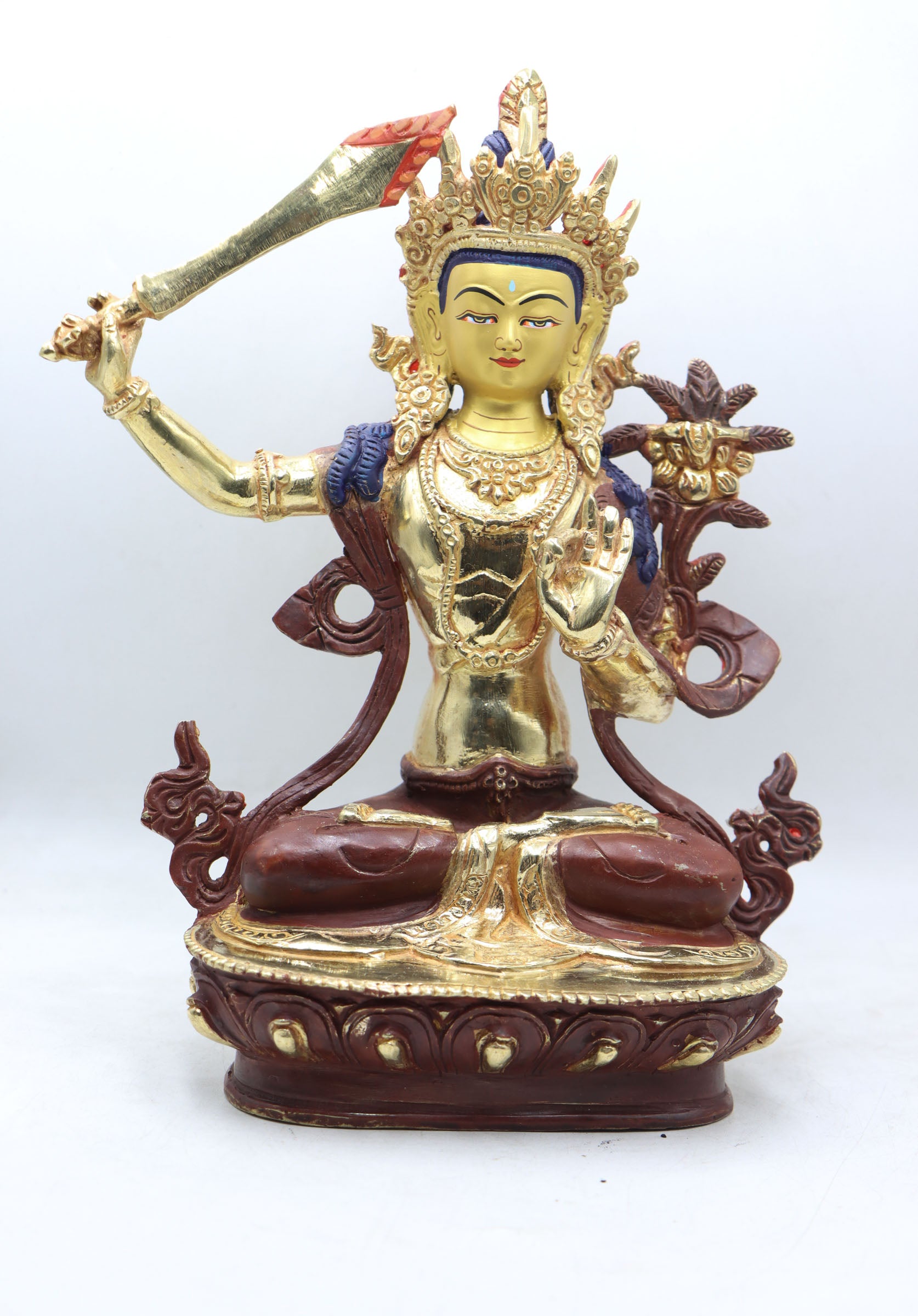 Manjushri Thangka cultivates wisdom, clarity, and understanding.