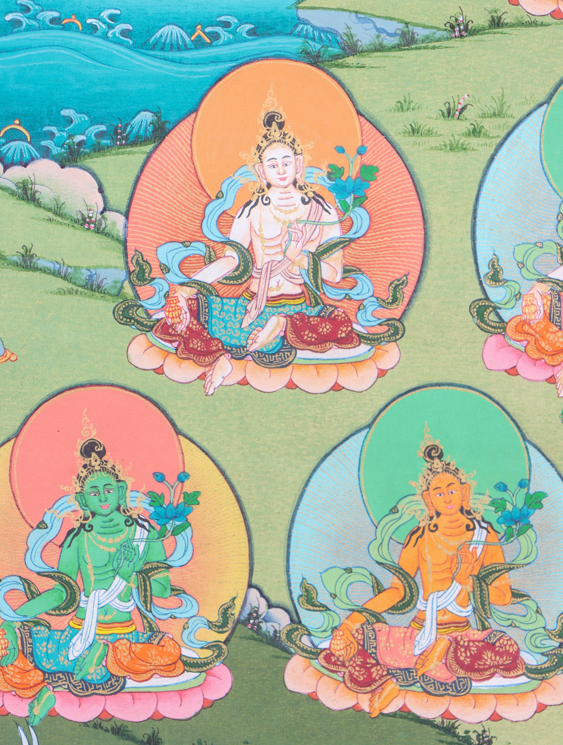 21 Tara Thangka Painting for enlightment and wisdom.