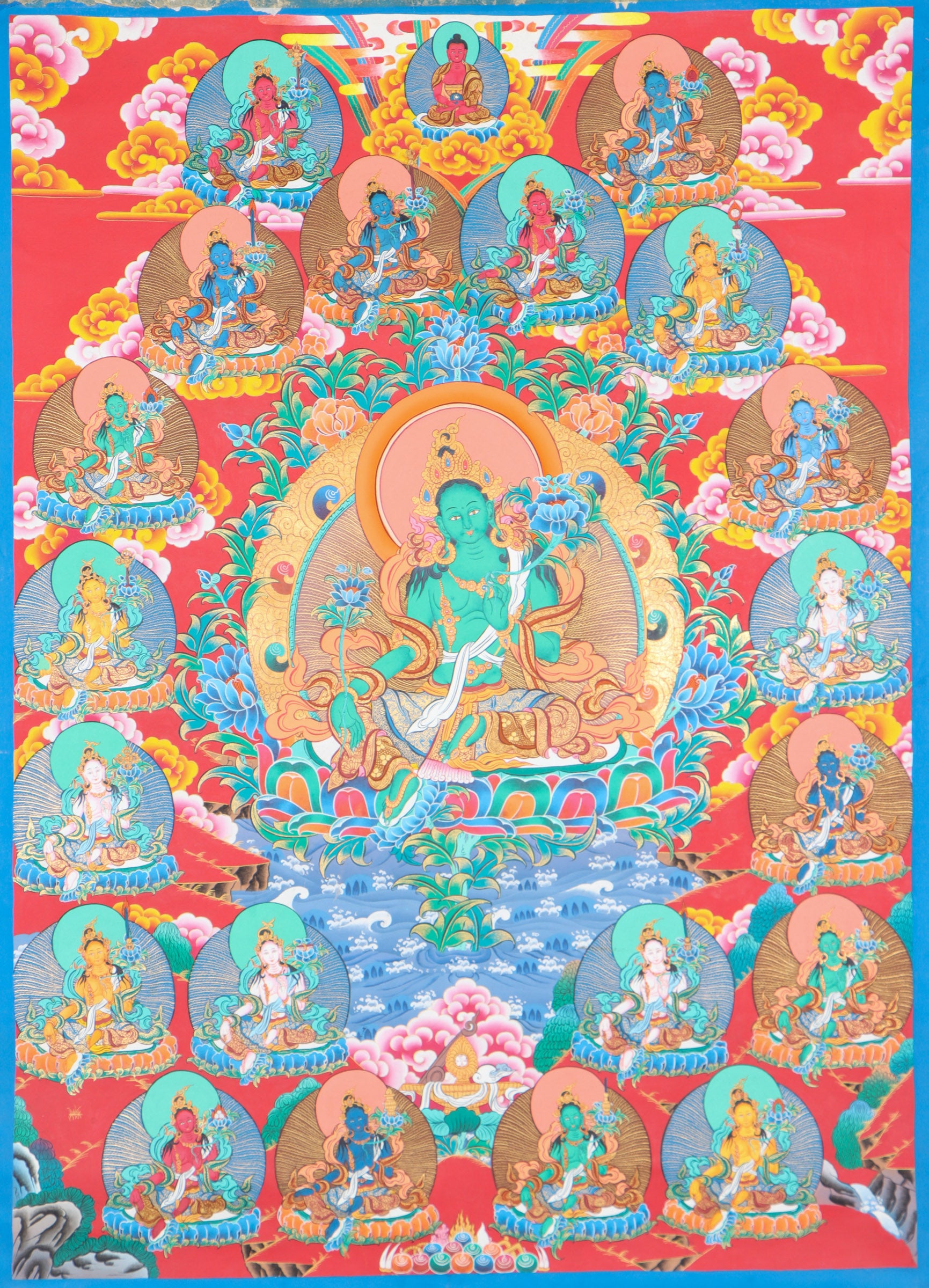 21 Tara Thangka Painting for spirituality.
