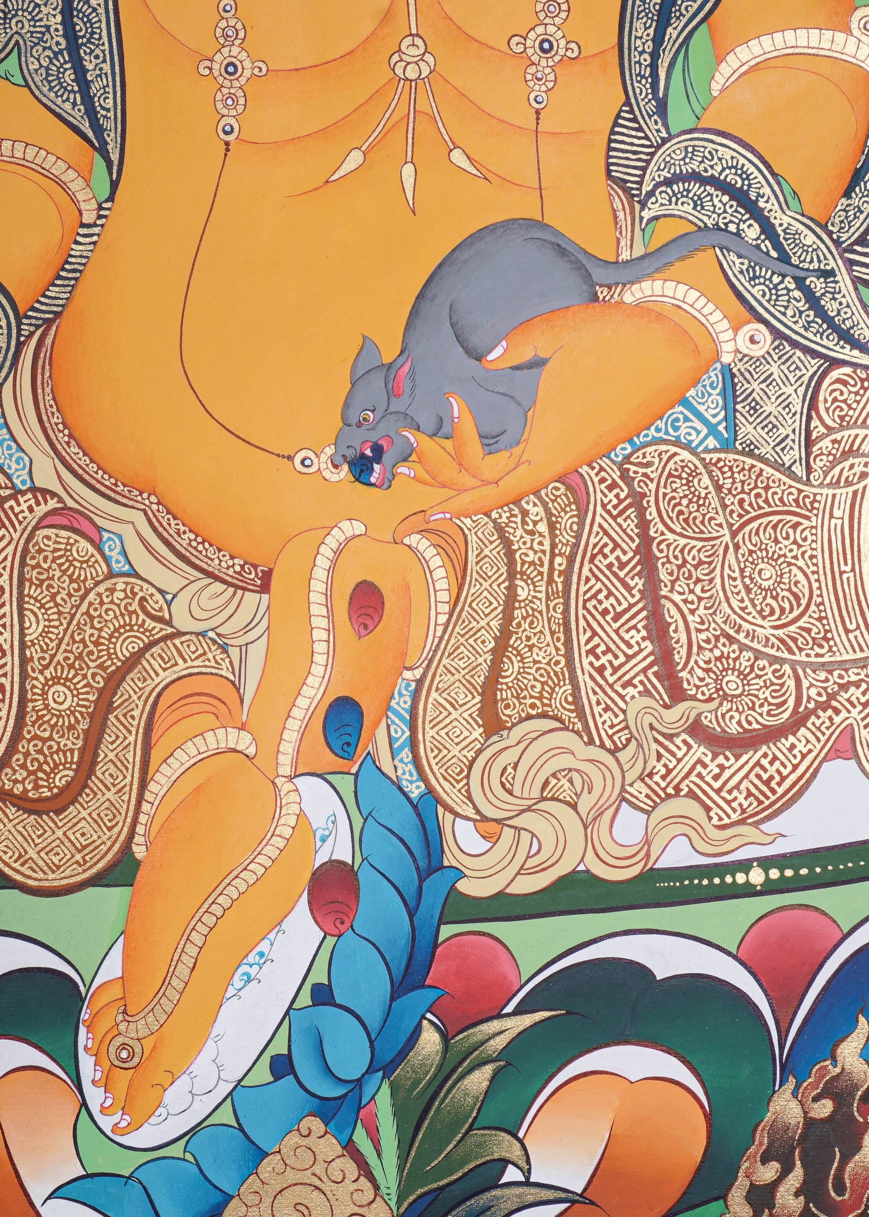 Pancha Zambala Thangka Painting