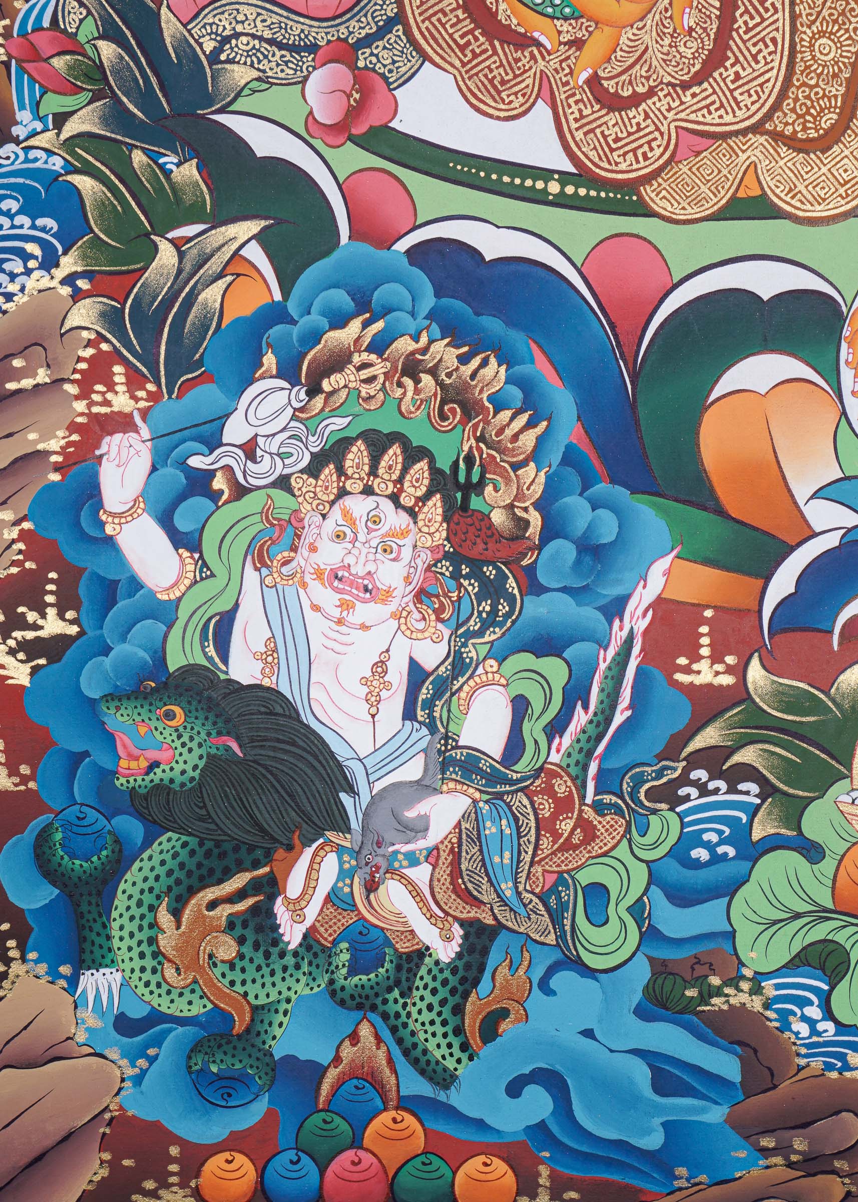 Pancha Zambala Thangka Painting