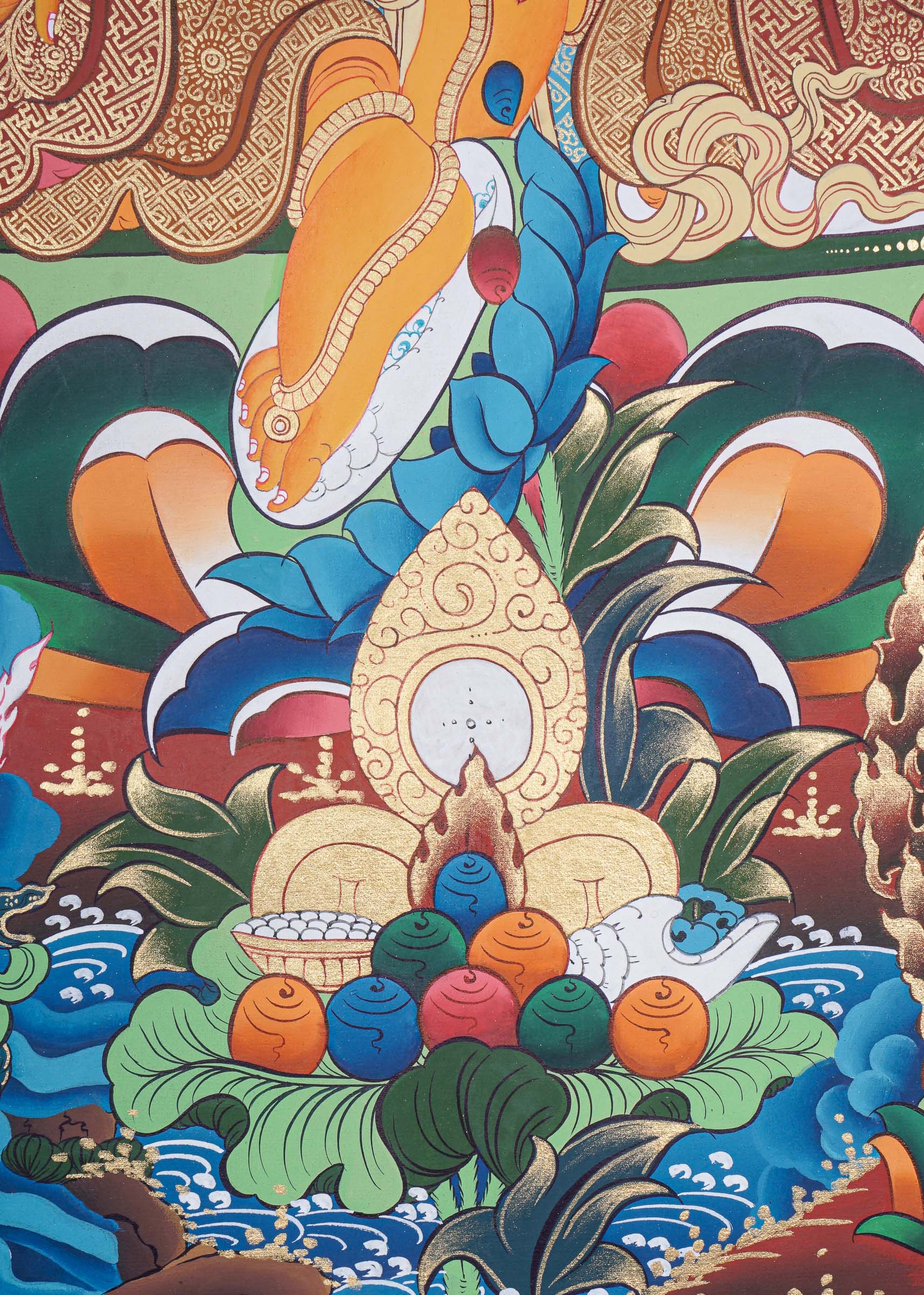 Pancha Zambala Thangka Painting