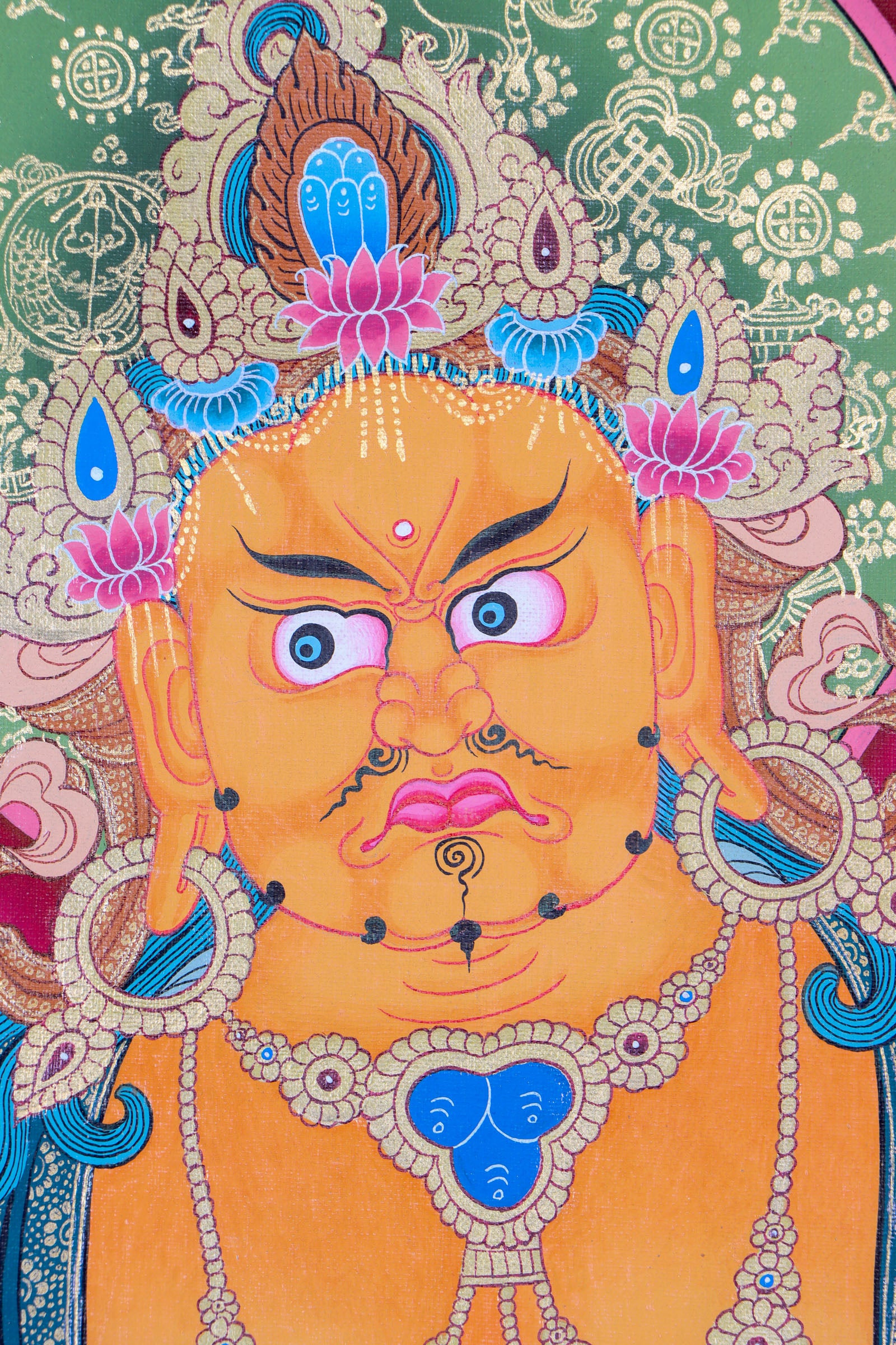 5 Zambalas Thangka Painting - Tibetan art