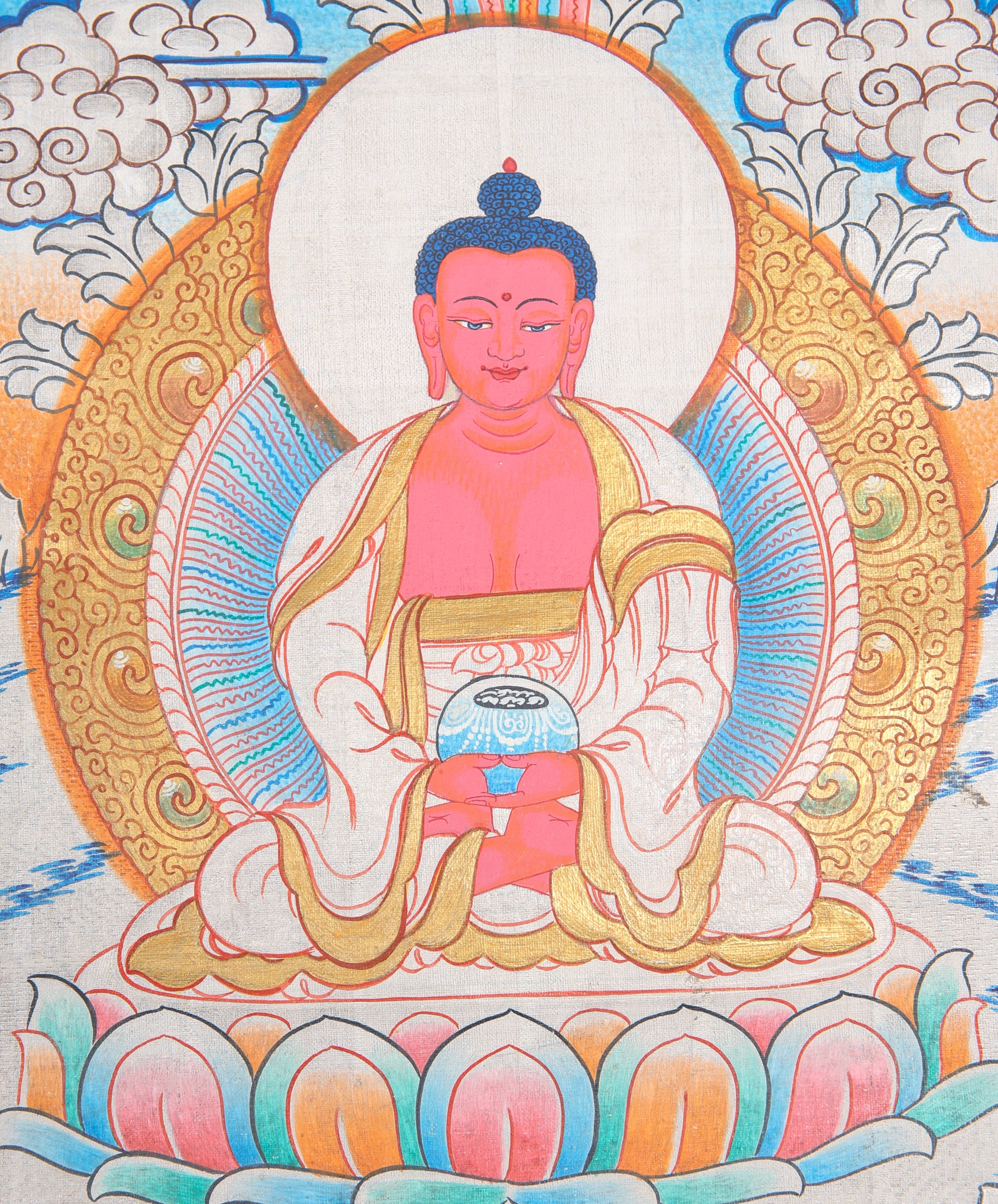 Amitabha Buddha Thangka Painting - Lucky Thanka