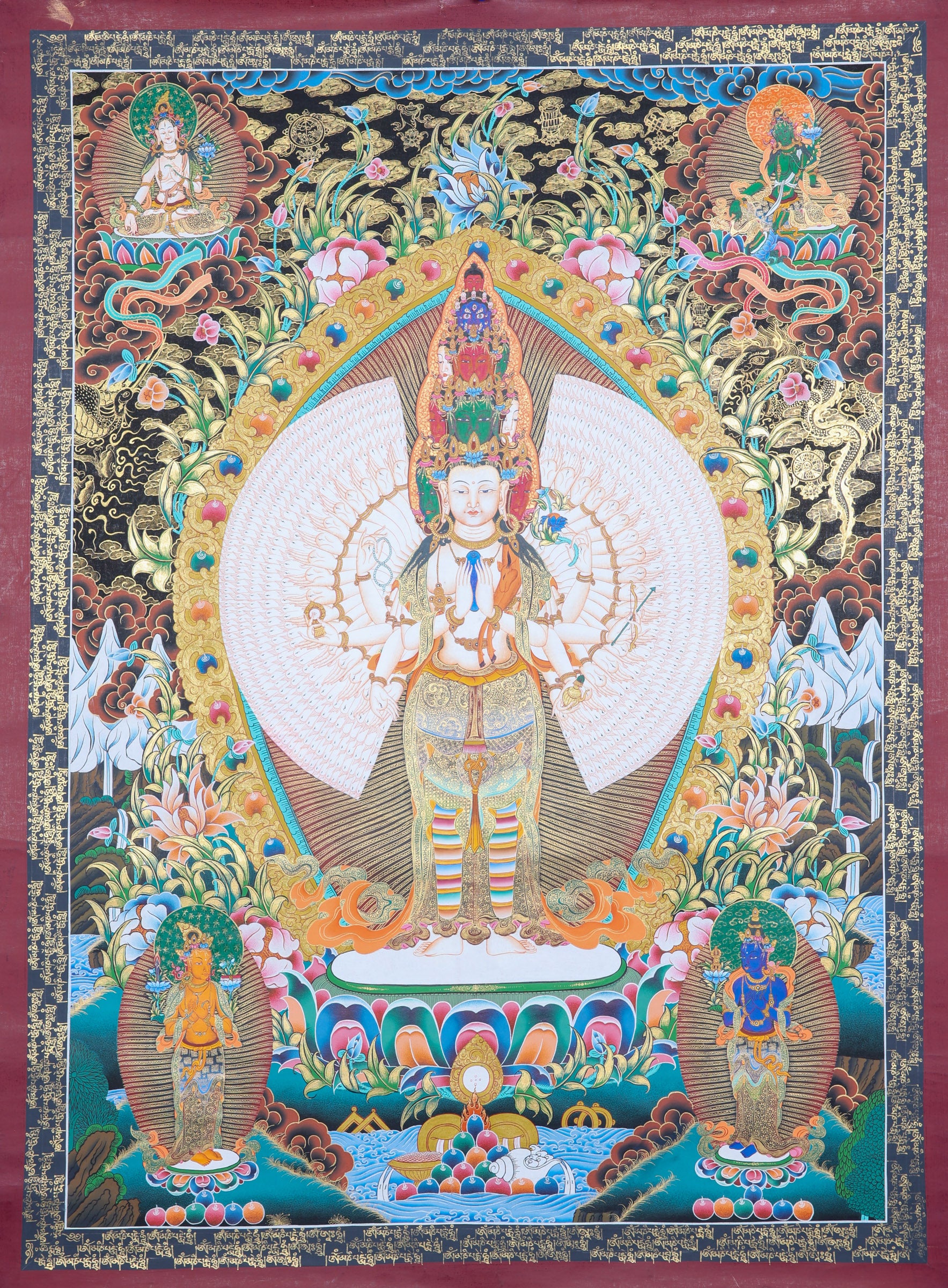 Avalokiteshvara Thangka Painting for spiritual growth.