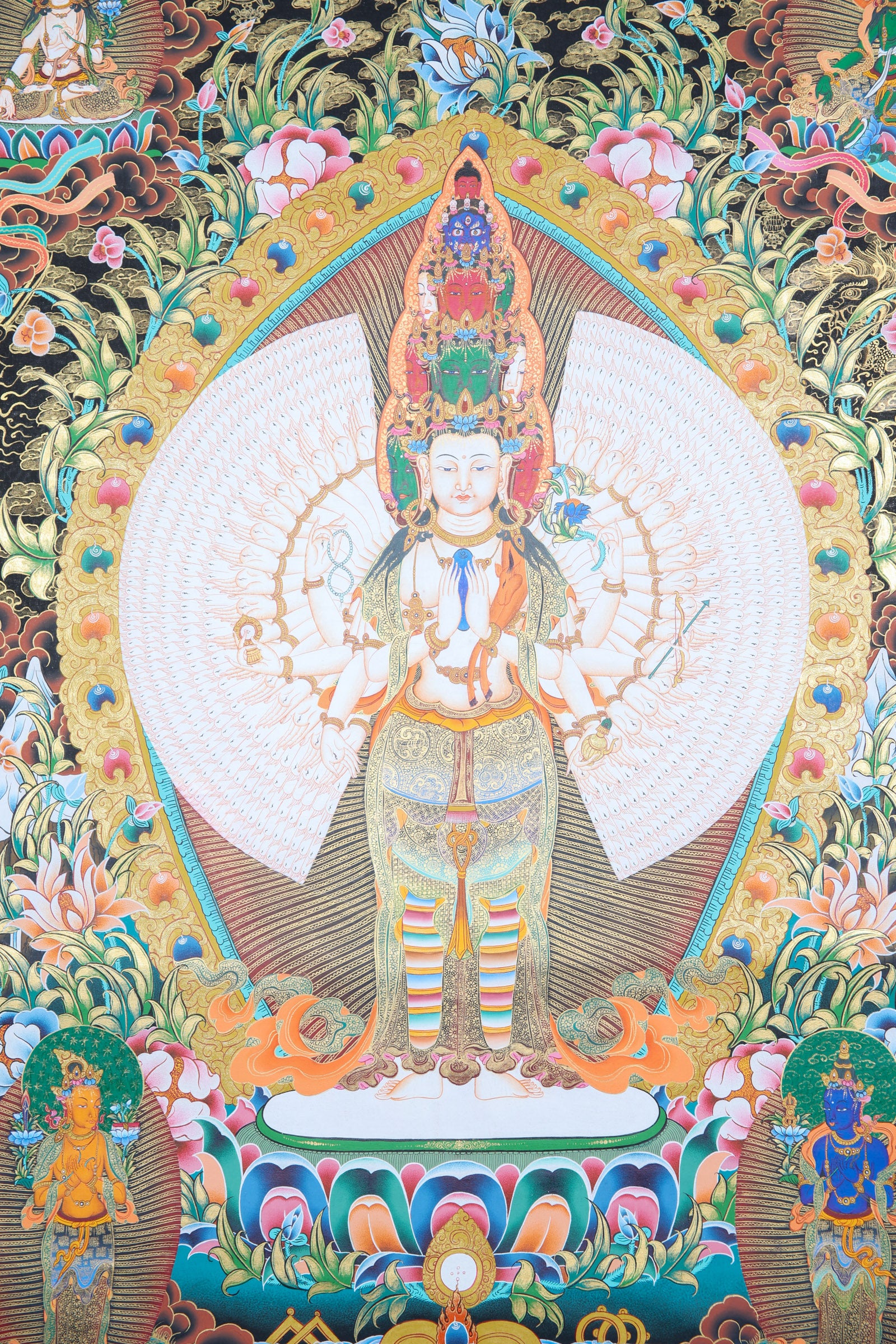 Avalokiteshvara Thangka Painting for spiritual growth.