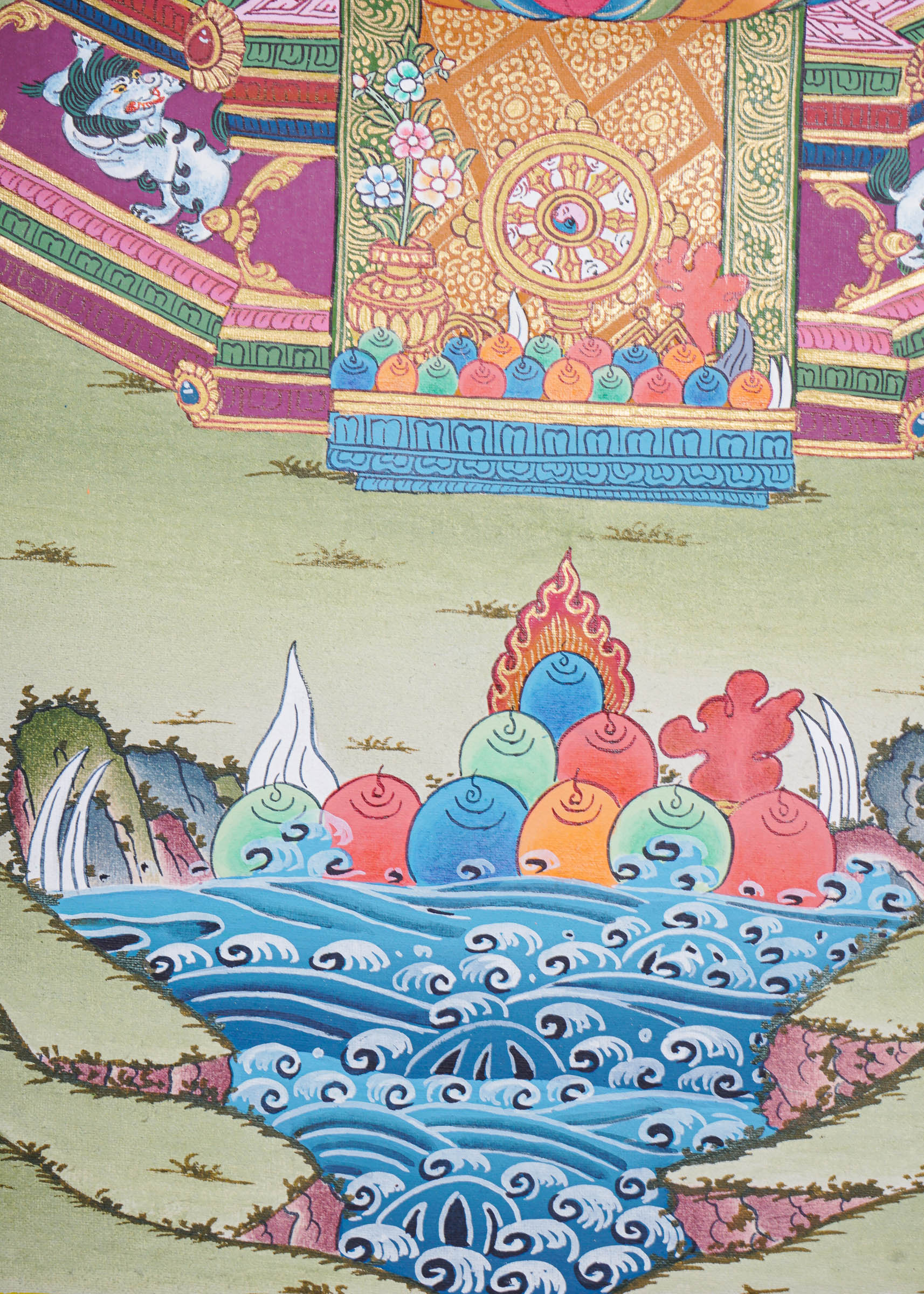 Handpainted Vajradhara Thangka Painting