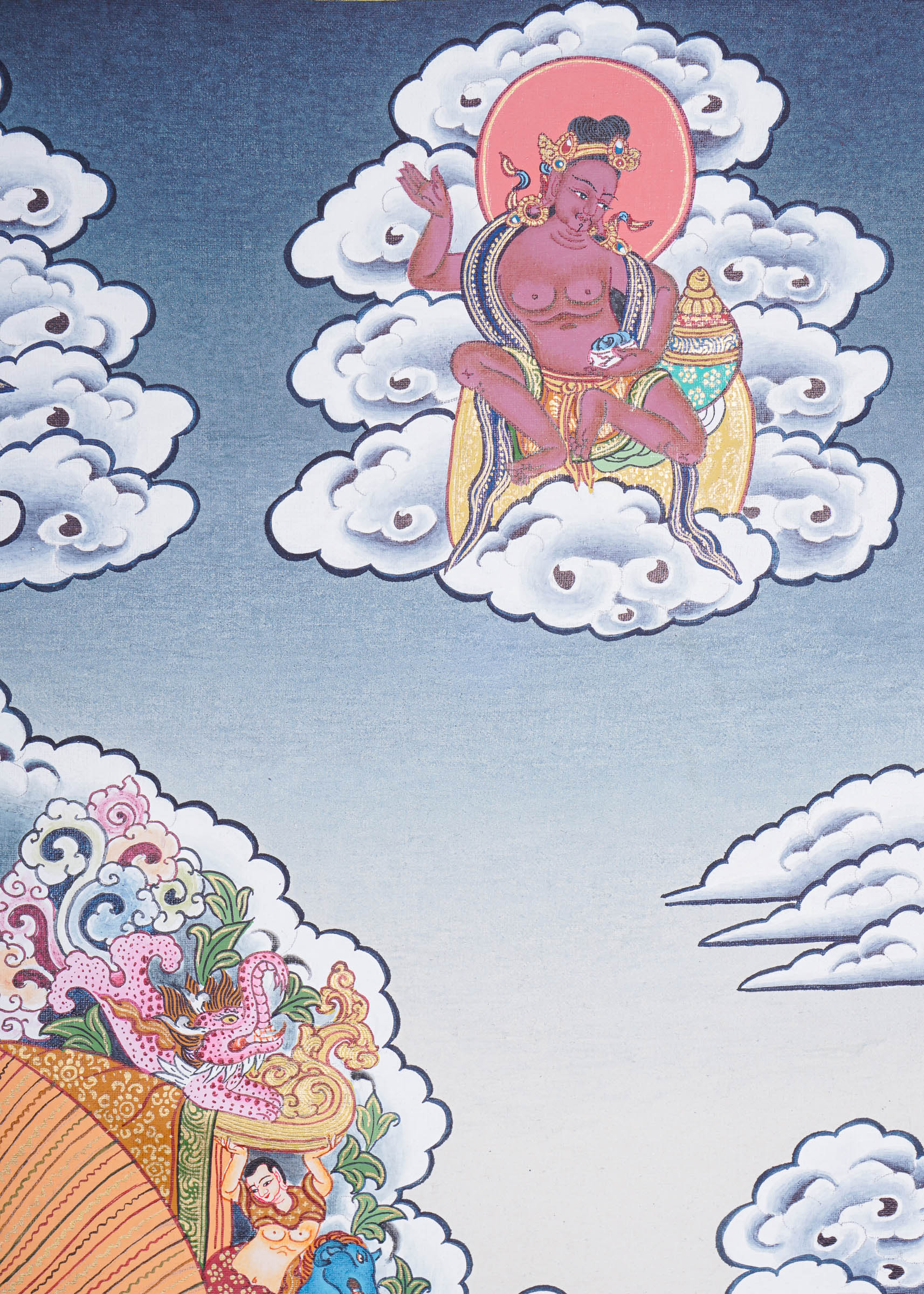 Handpainted Vajradhara Thangka Painting
