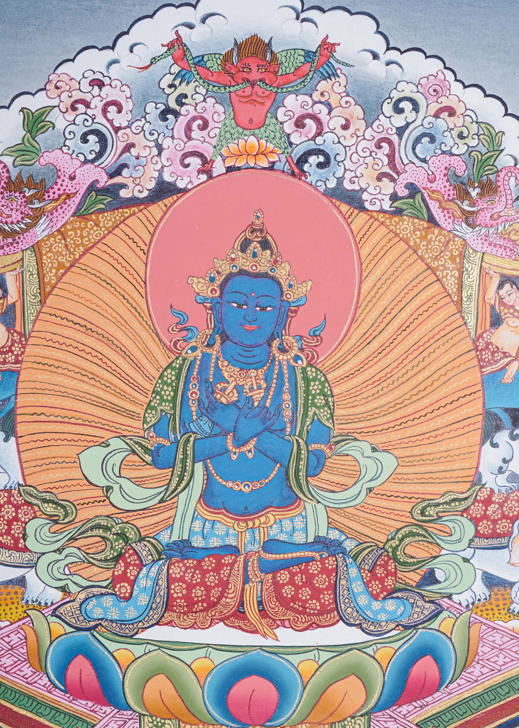 Handpainted Vajradhara Thangka Painting