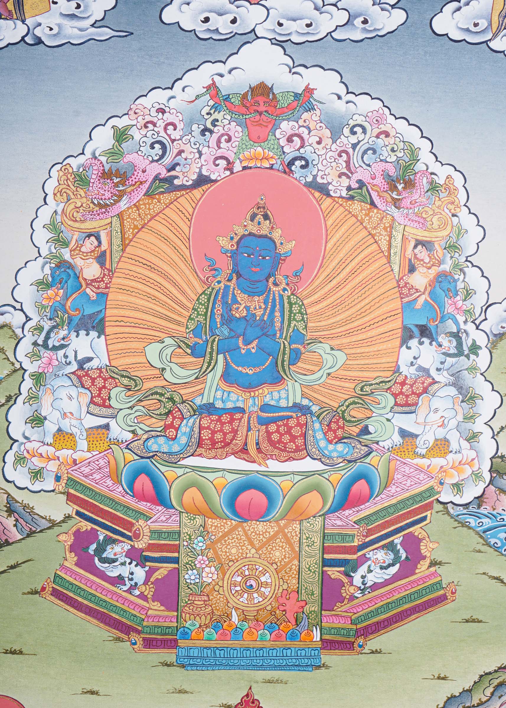 Handpainted Vajradhara Thangka Painting