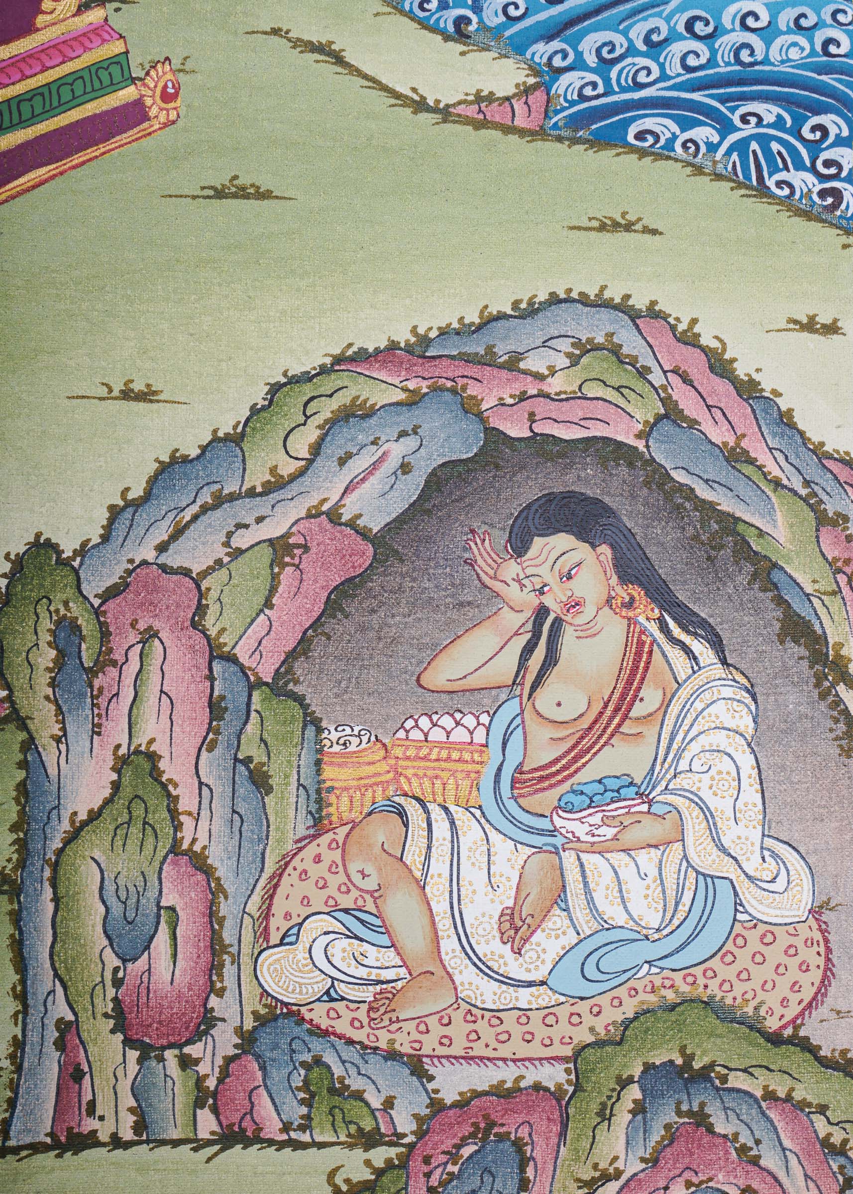 Handpainted Vajradhara Thangka Painting