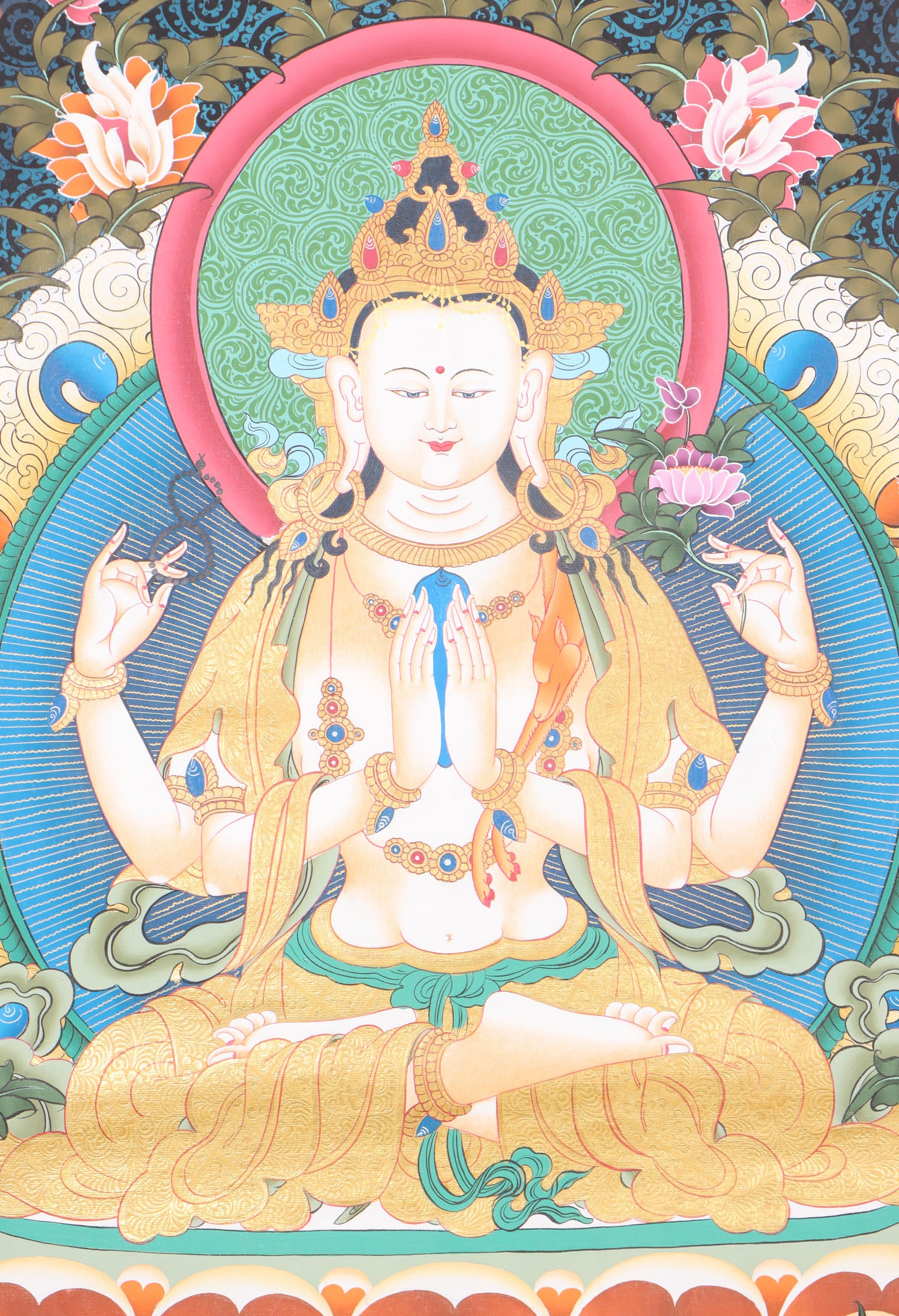 Chengresi Thangka for Spirituality.