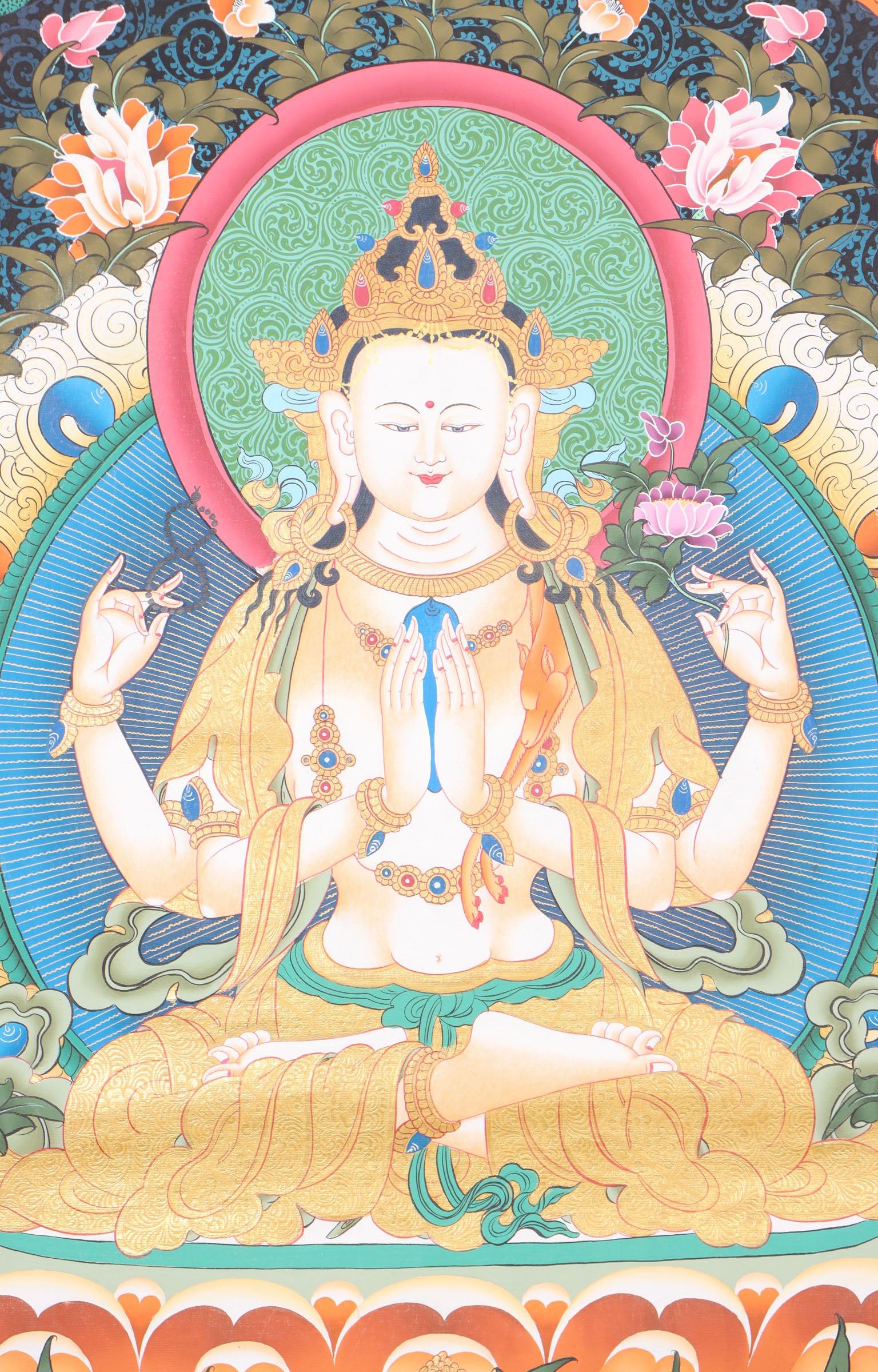 Chengresi Thangka for Spirituality.