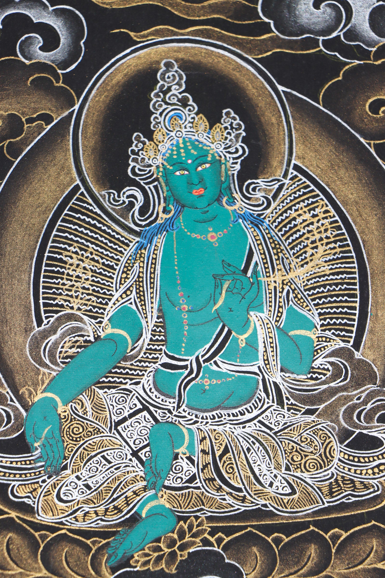 Chengresi Thangka Painting for wall hanging decor.