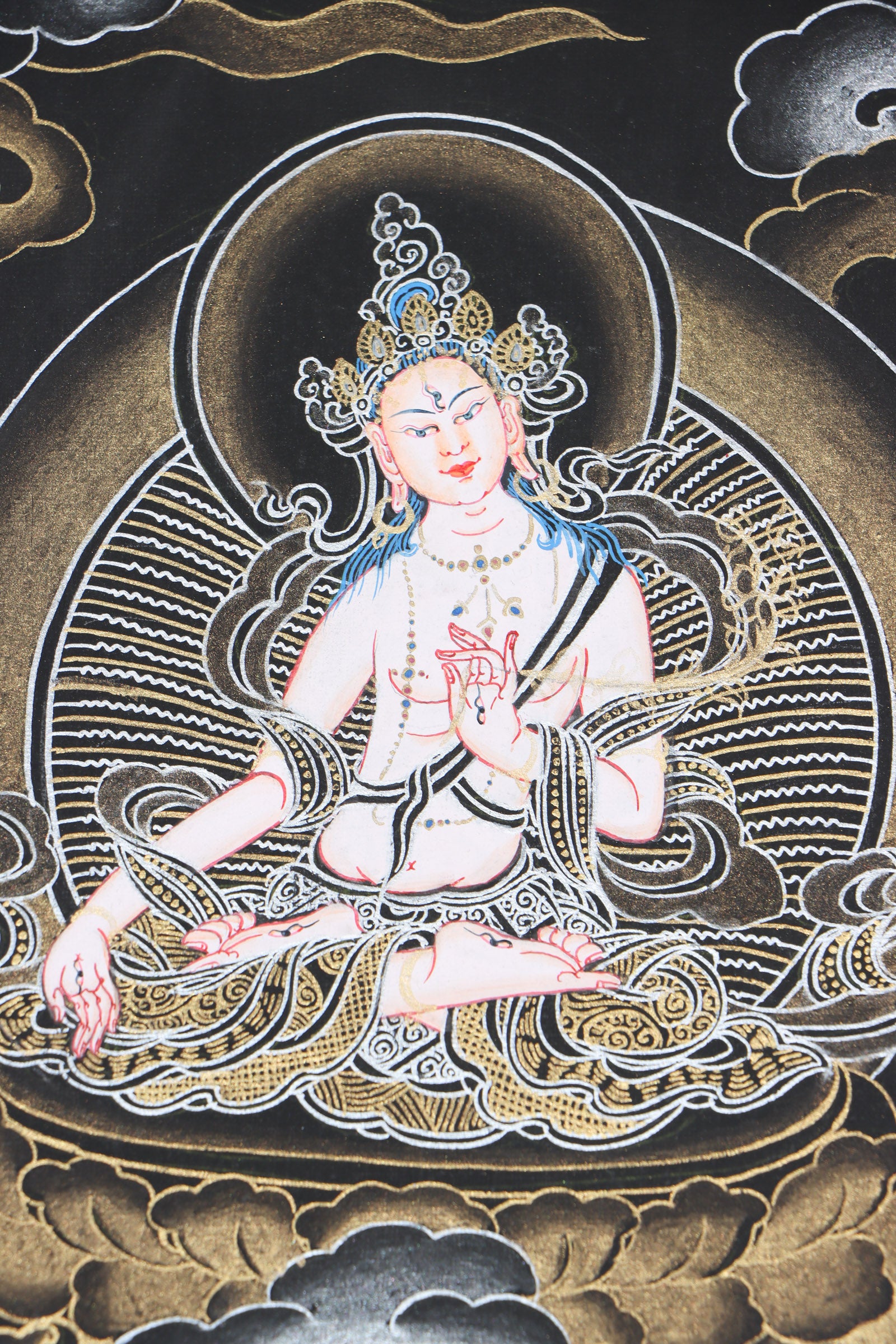 Chengresi Thangka Painting for wall hanging decor.