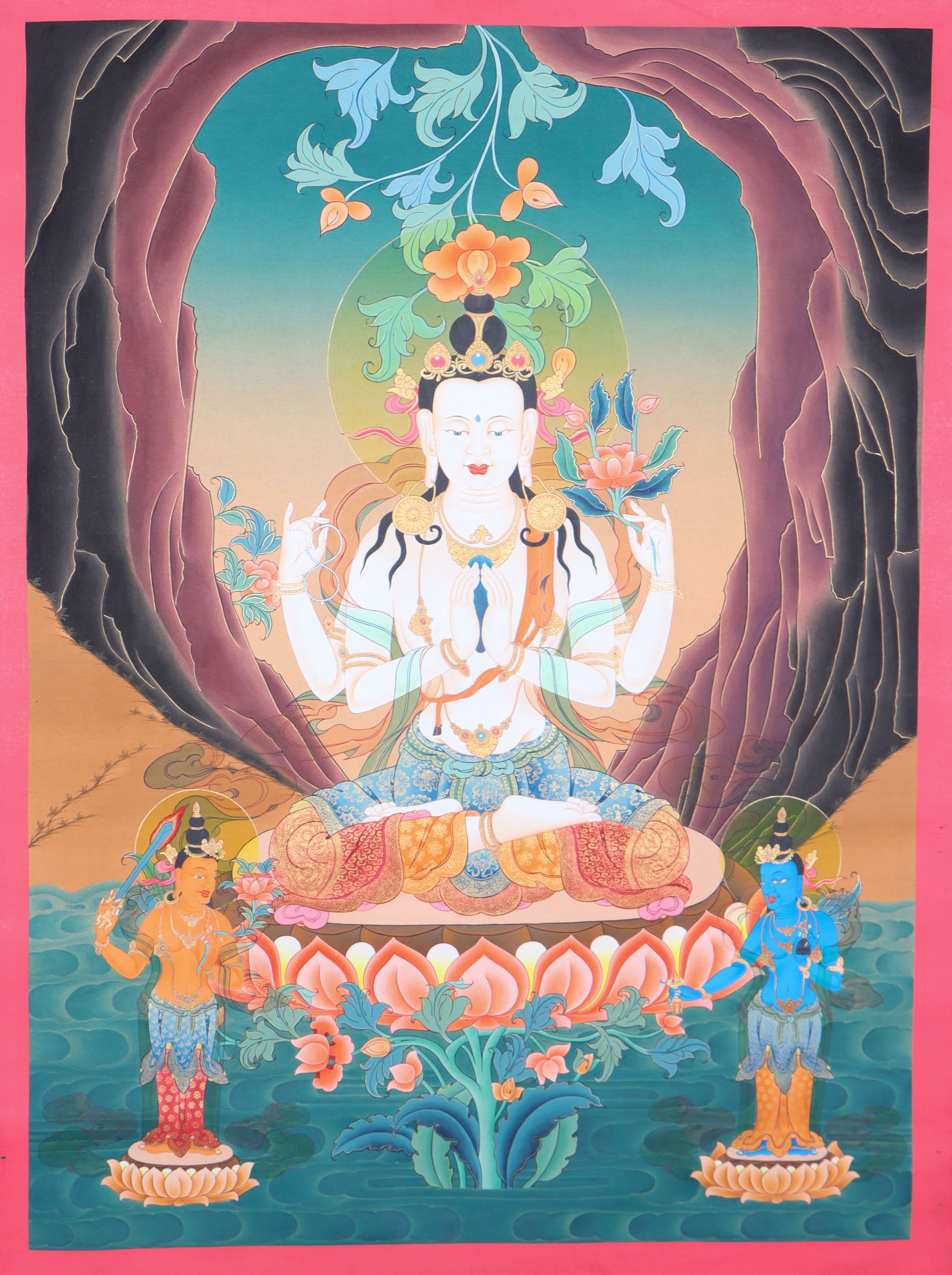 Chengresi Thangka Painting - Tibetan Art