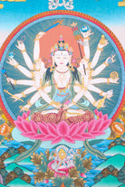 Chundi Thangka serves as a visual assistance for spiritual acts like meditation.