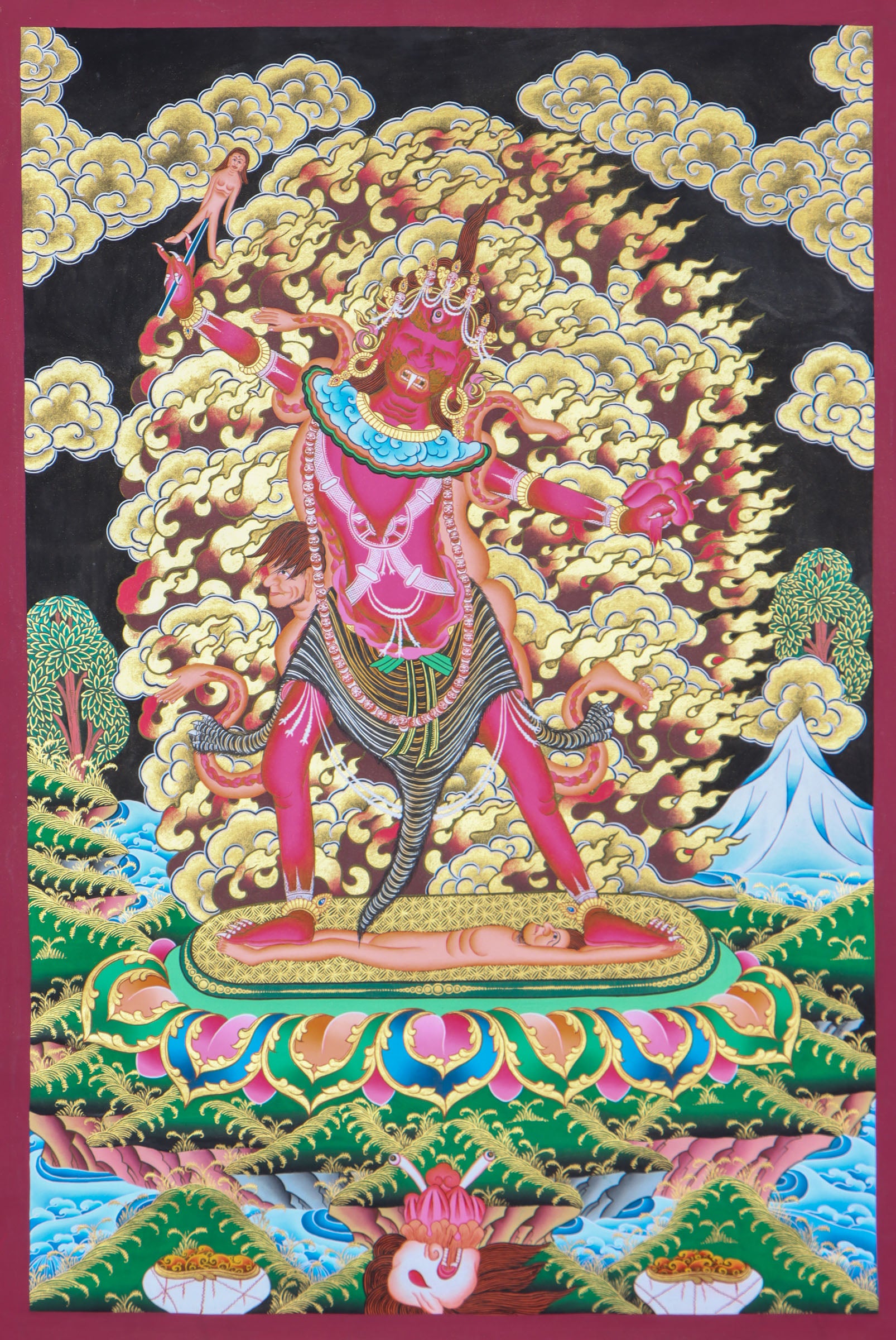 Ekajati Thangka Painting for protection.