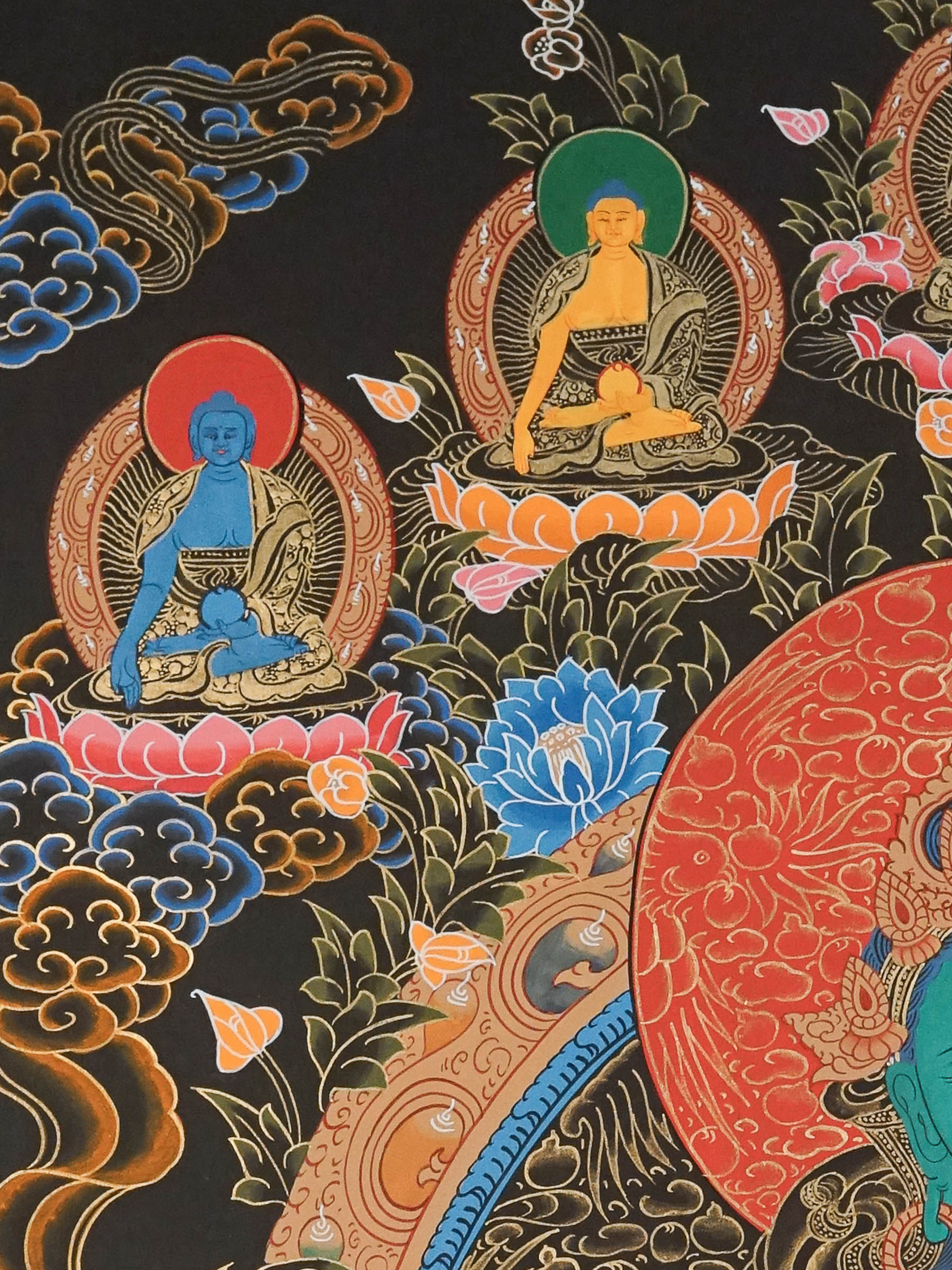 Green Tara Thangka - Handpainted Art