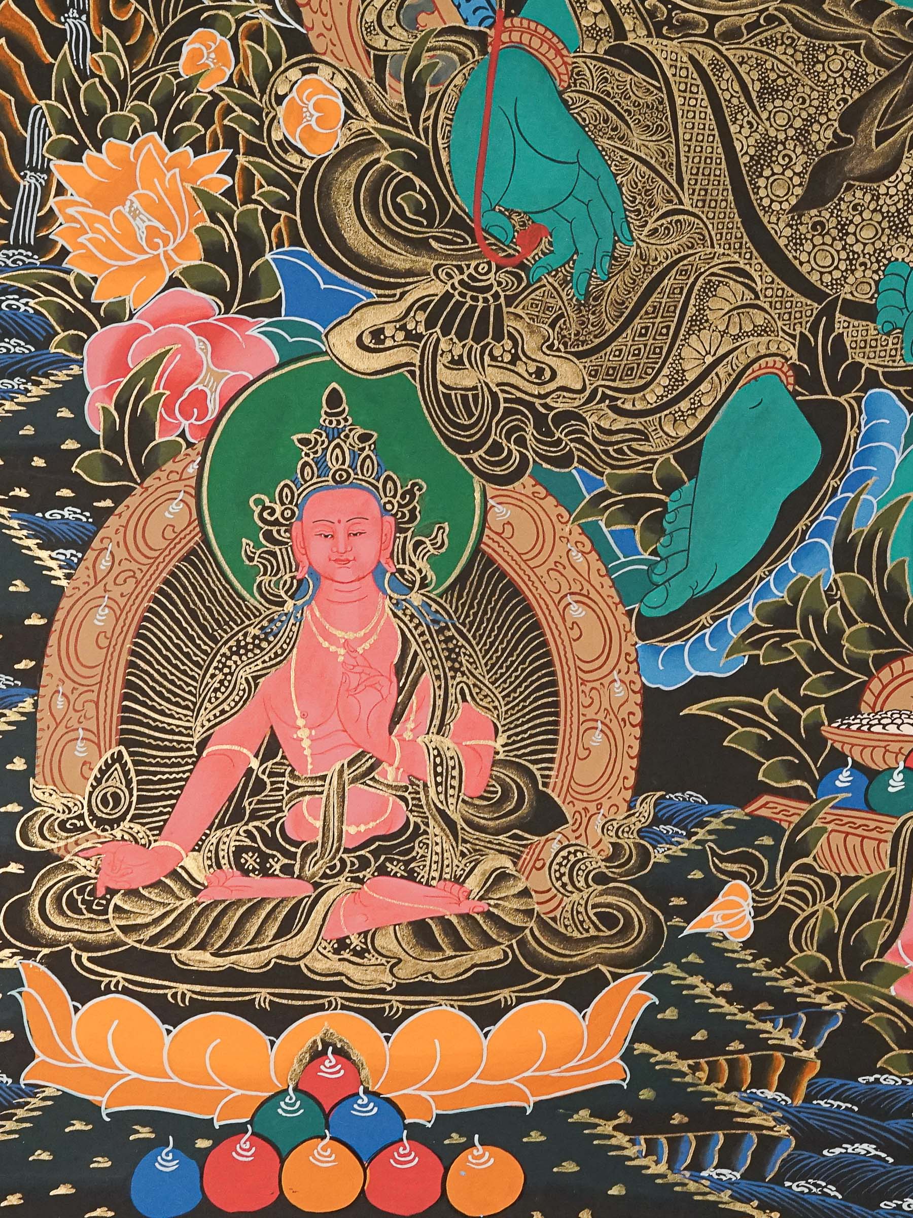 Green Tara Thangka - Handpainted Art