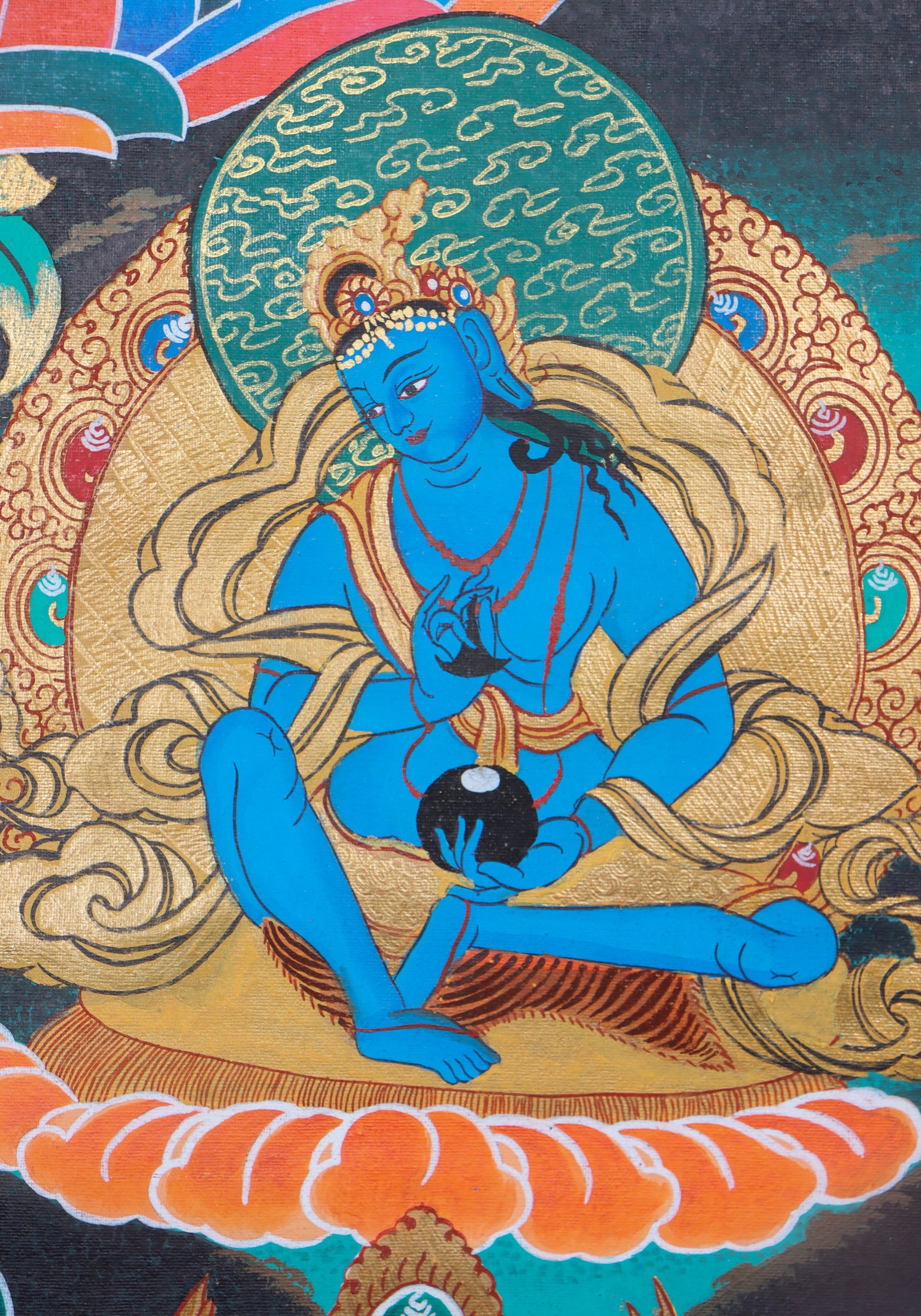 Green Tara Thangka Painting - Tibetan Art