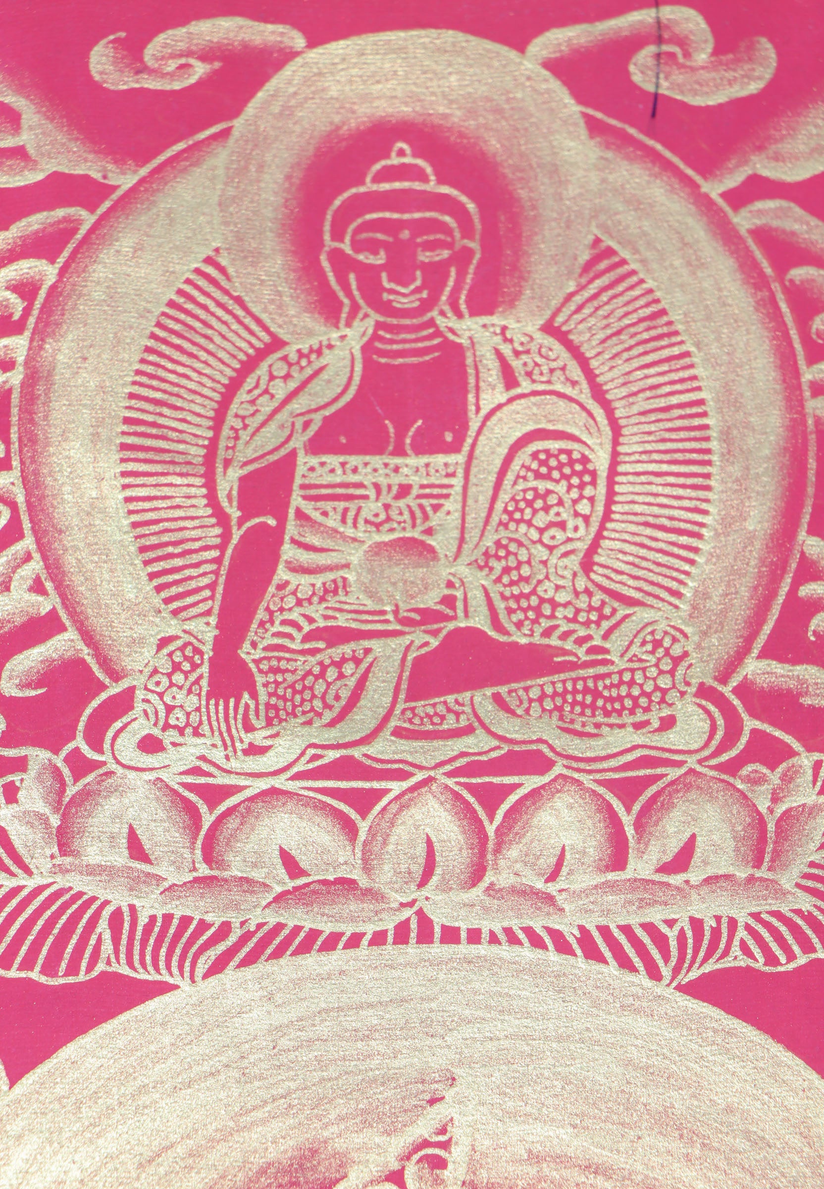 Green Tara Brocade Thangka Painting for spirituality.